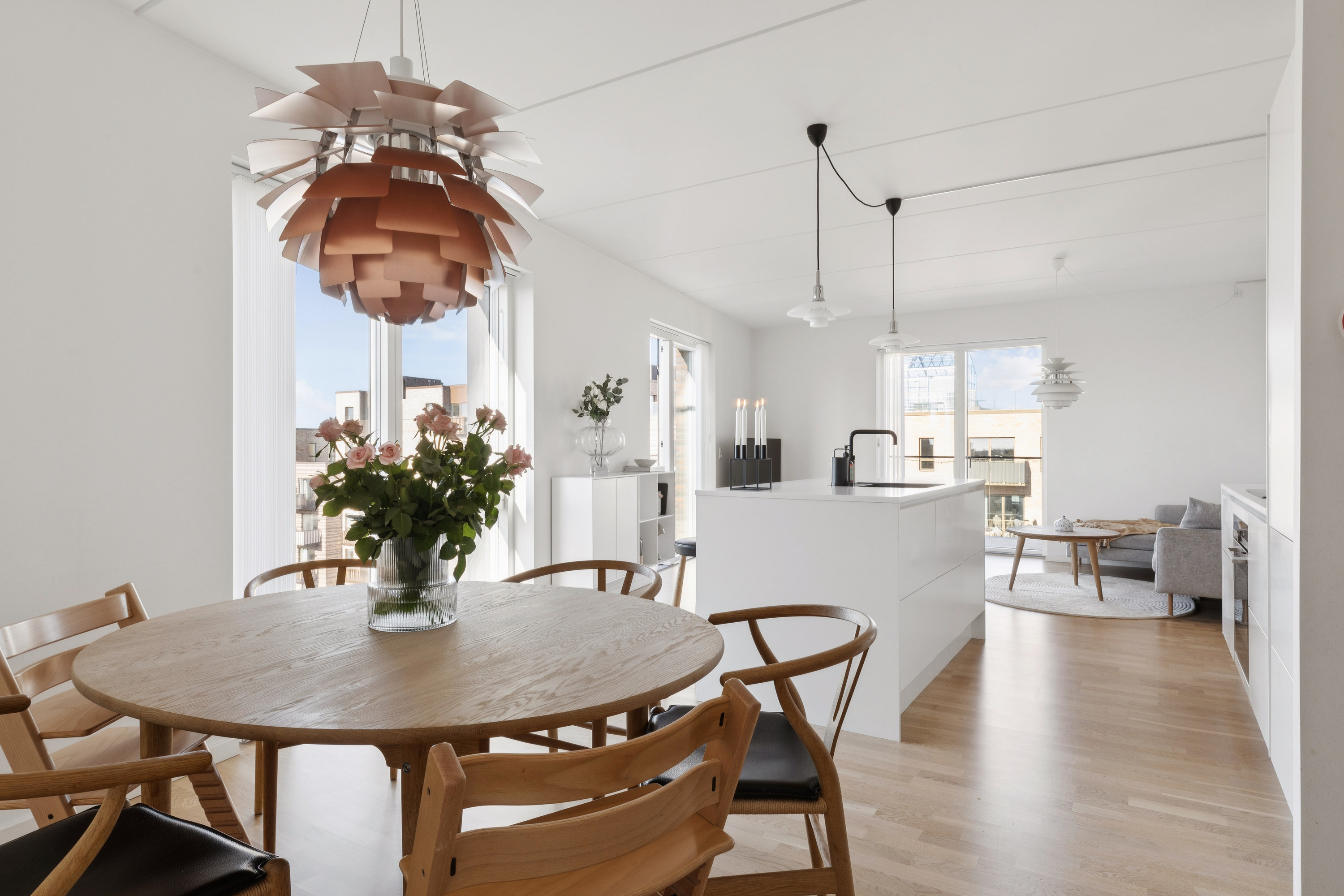 Fremhævet spisestue billede i fuldskærmstilstand. Billede af Ingrid Marievej 50, 6. tv., 2500 Valby