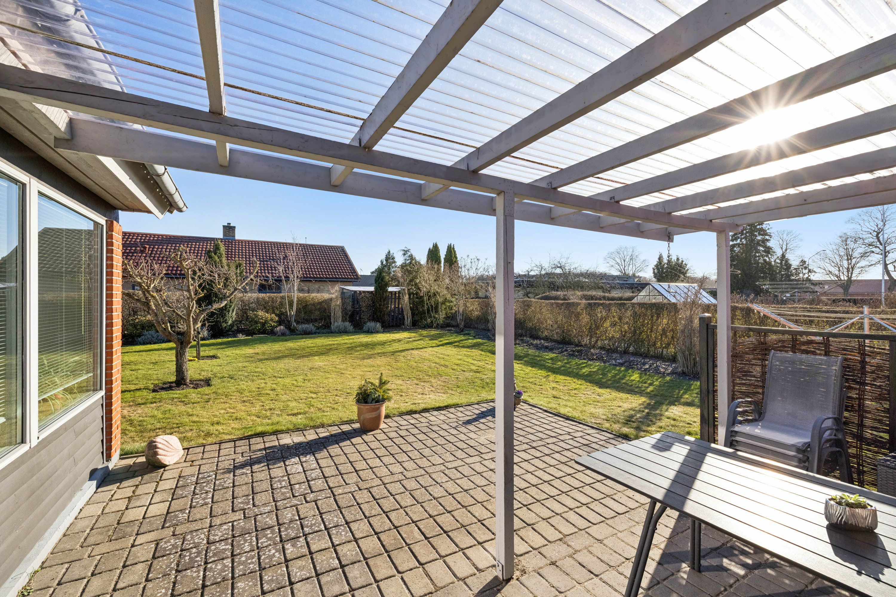 Fremhævet terrasse billede i fuldskærmstilstand. Billede af Katholmvej 10, 8500 Grenaa