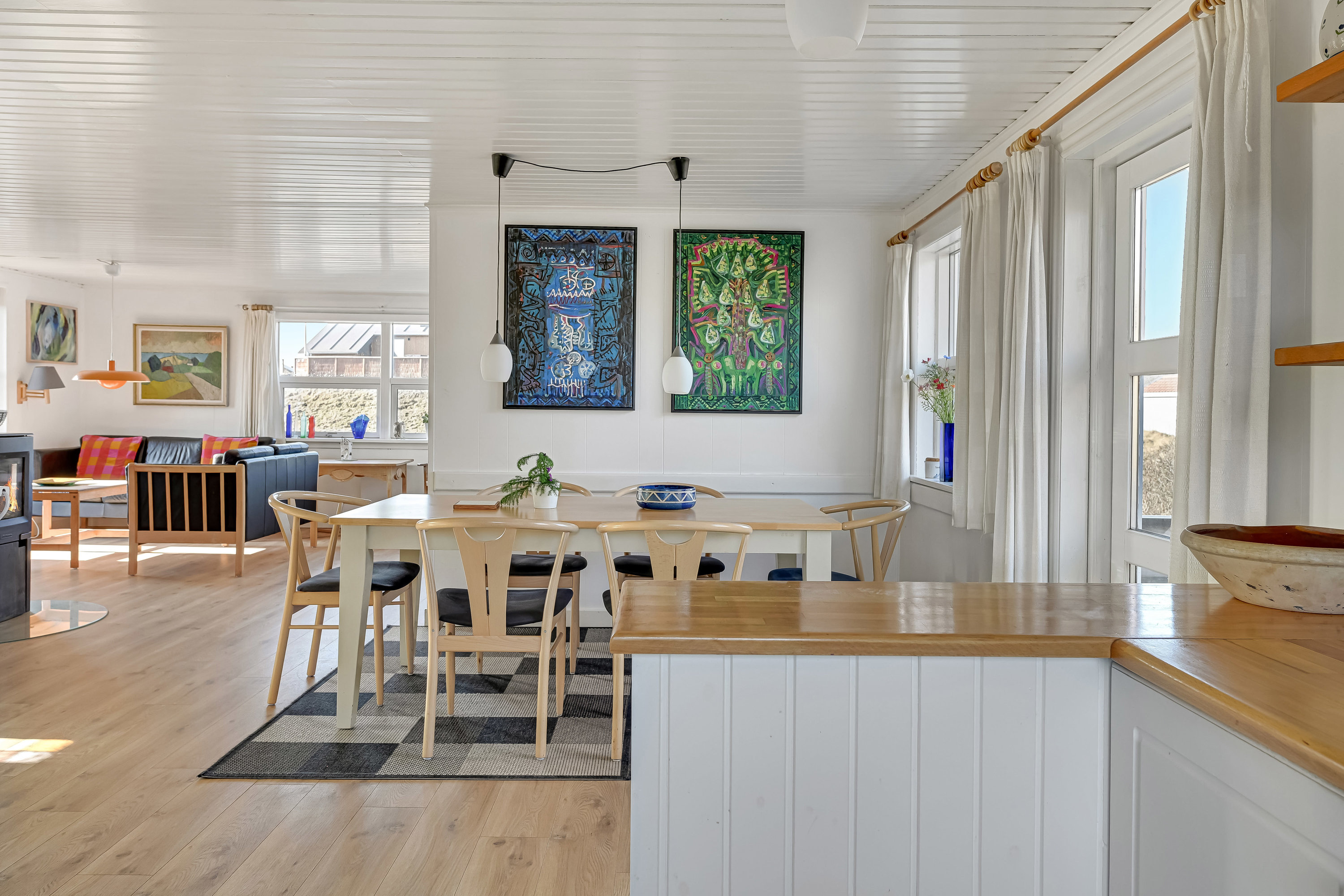 Fremhævet stue billede i fuldskærmstilstand. Billede af Slunden 54, Rindby Strand, 6720 Fanø