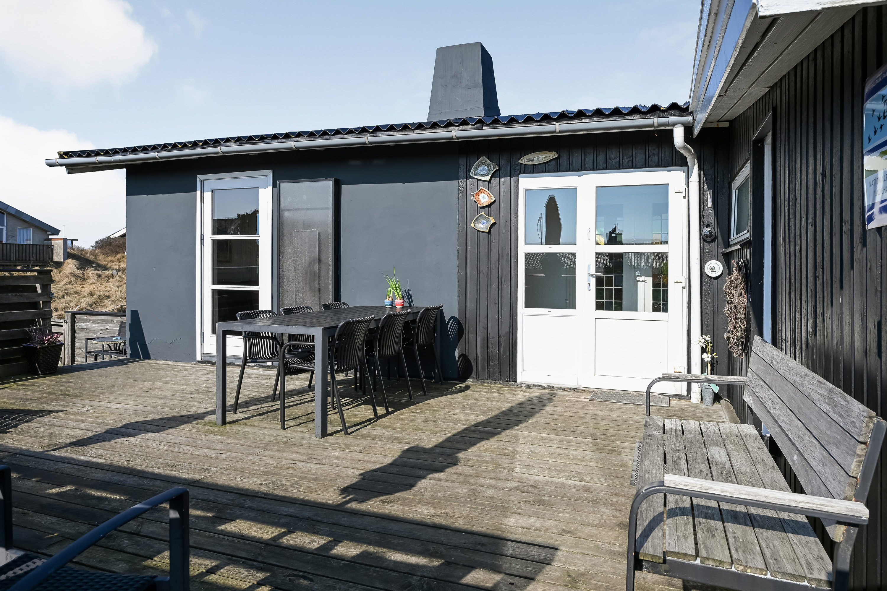 Fremhævet terrasse billede i fuldskærmstilstand. Billede af Slunden 54, Rindby Strand, 6720 Fanø