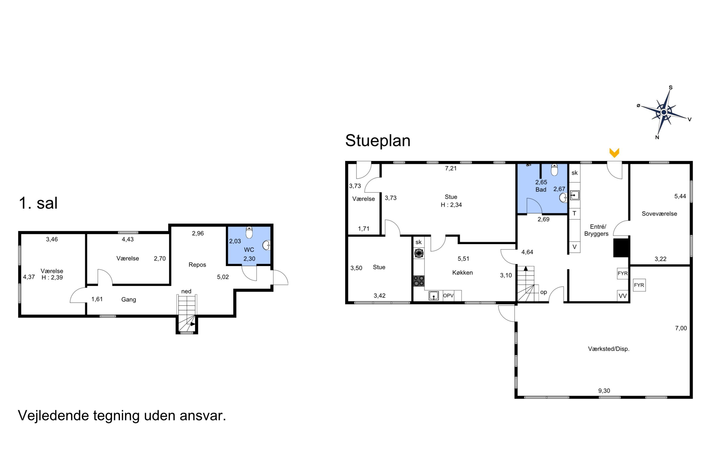 Plantegninger billede af Kabbelvej 54, Nørlem, 7620 Lemvig