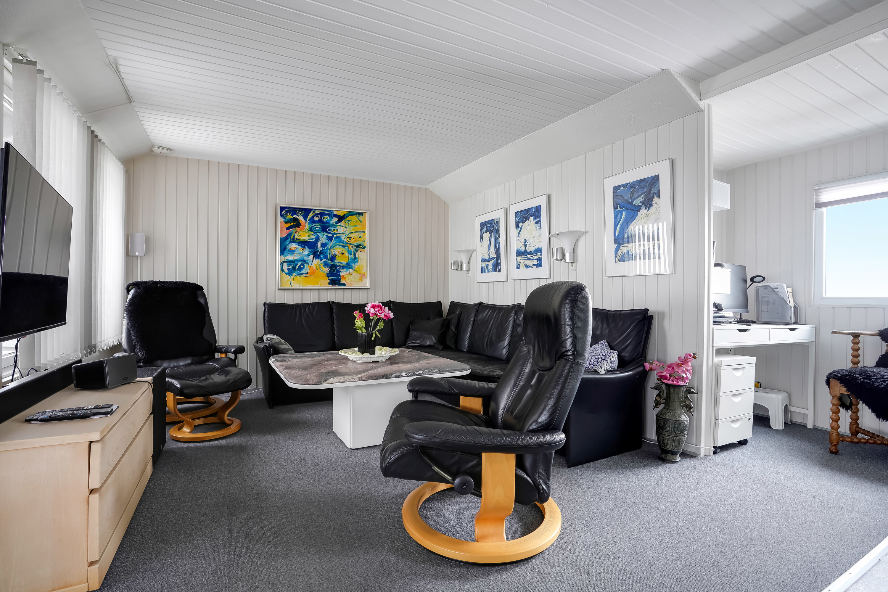 Fremhævet stue billede i fuldskærmstilstand. Billede af Vestre Strandvej 35, Hasmark Strand, 5450 Otterup