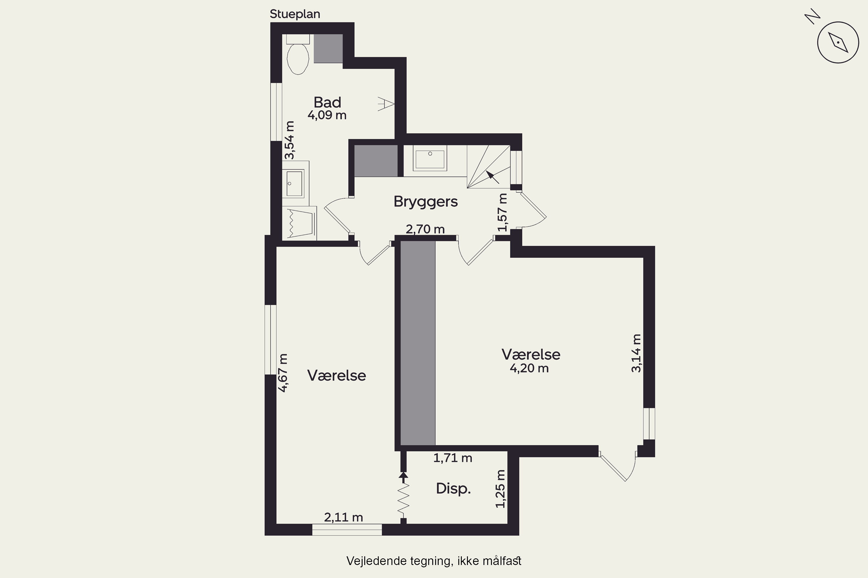 Plantegninger billede af Vestre Strandvej 35, Hasmark Strand, 5450 Otterup