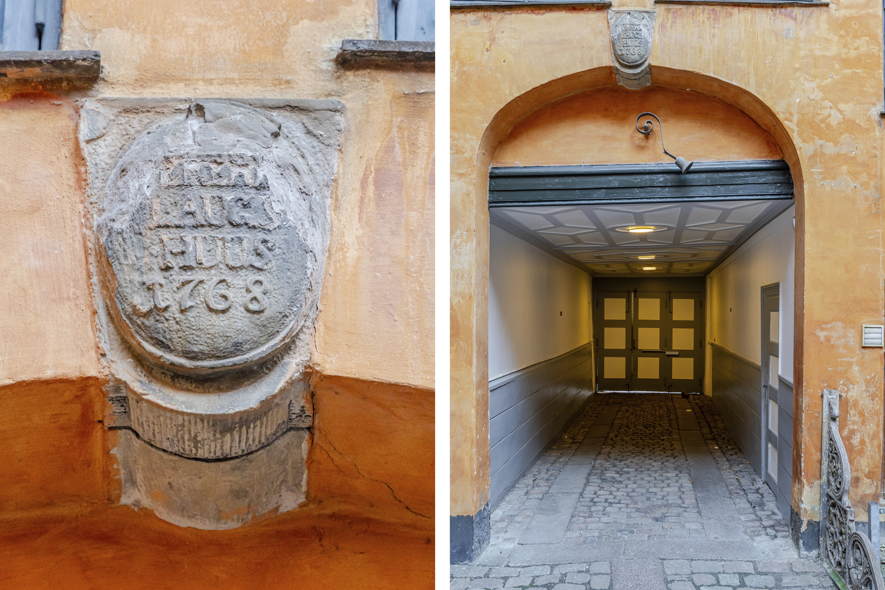 Fremhævet port facade billede i fuldskærmstilstand. Billede af Grønnegade 41, st.., 1107 København K