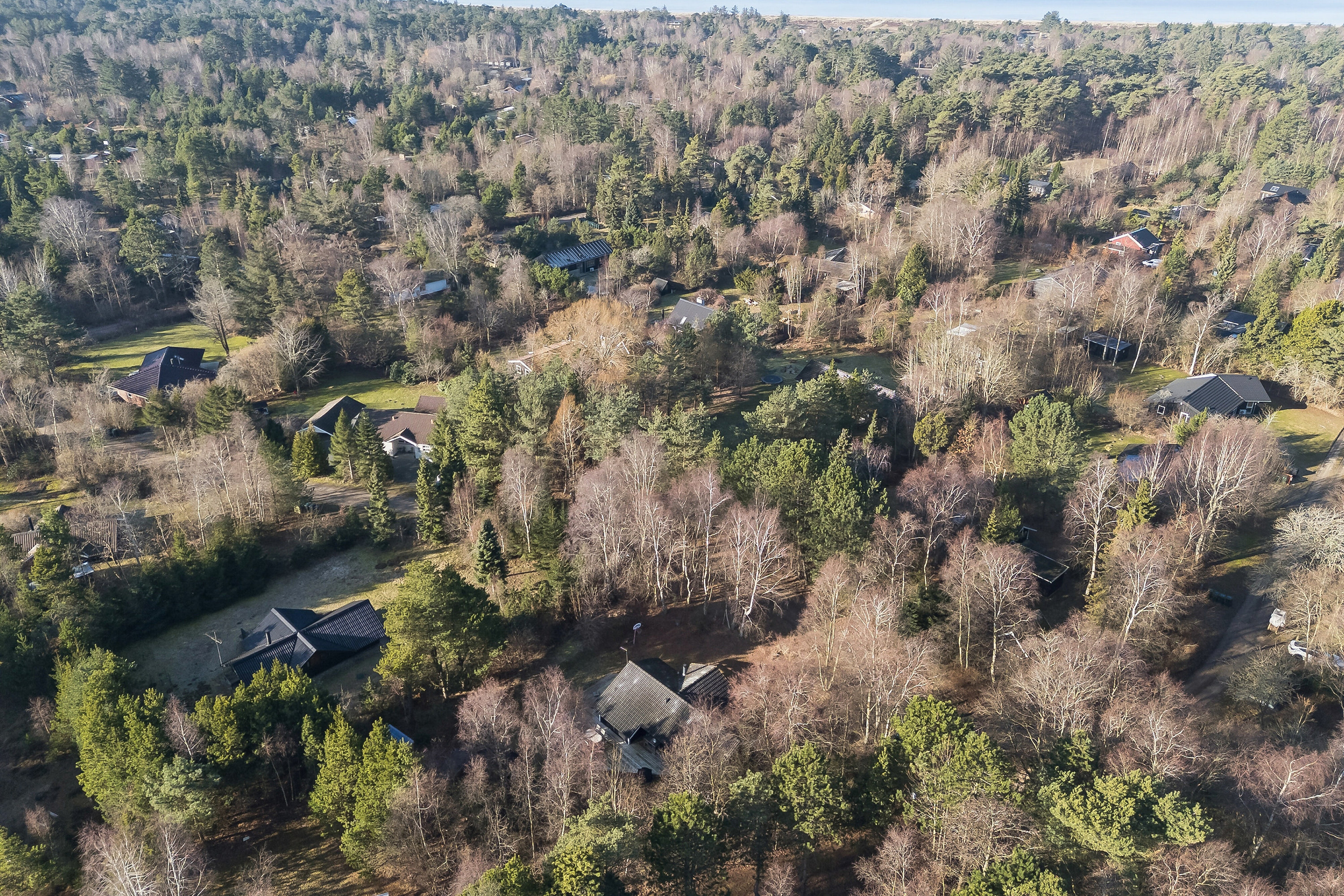Fremhævet luftfoto billede i fuldskærmstilstand. Billede af Koglevænget 12, Stenstrup, 4573 Højby