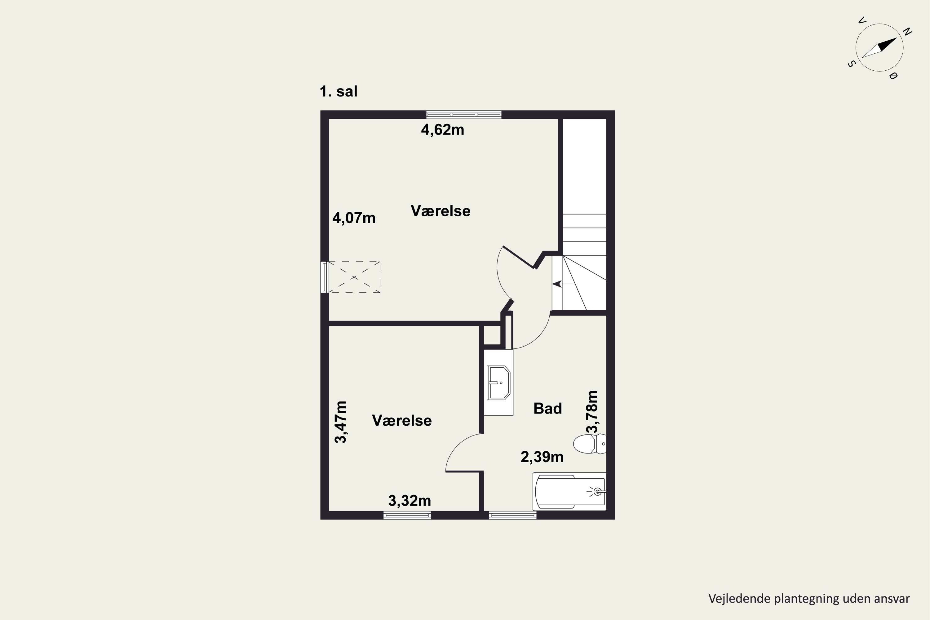 Plantegninger billede af Vibevej 14, 8660 Skanderborg
