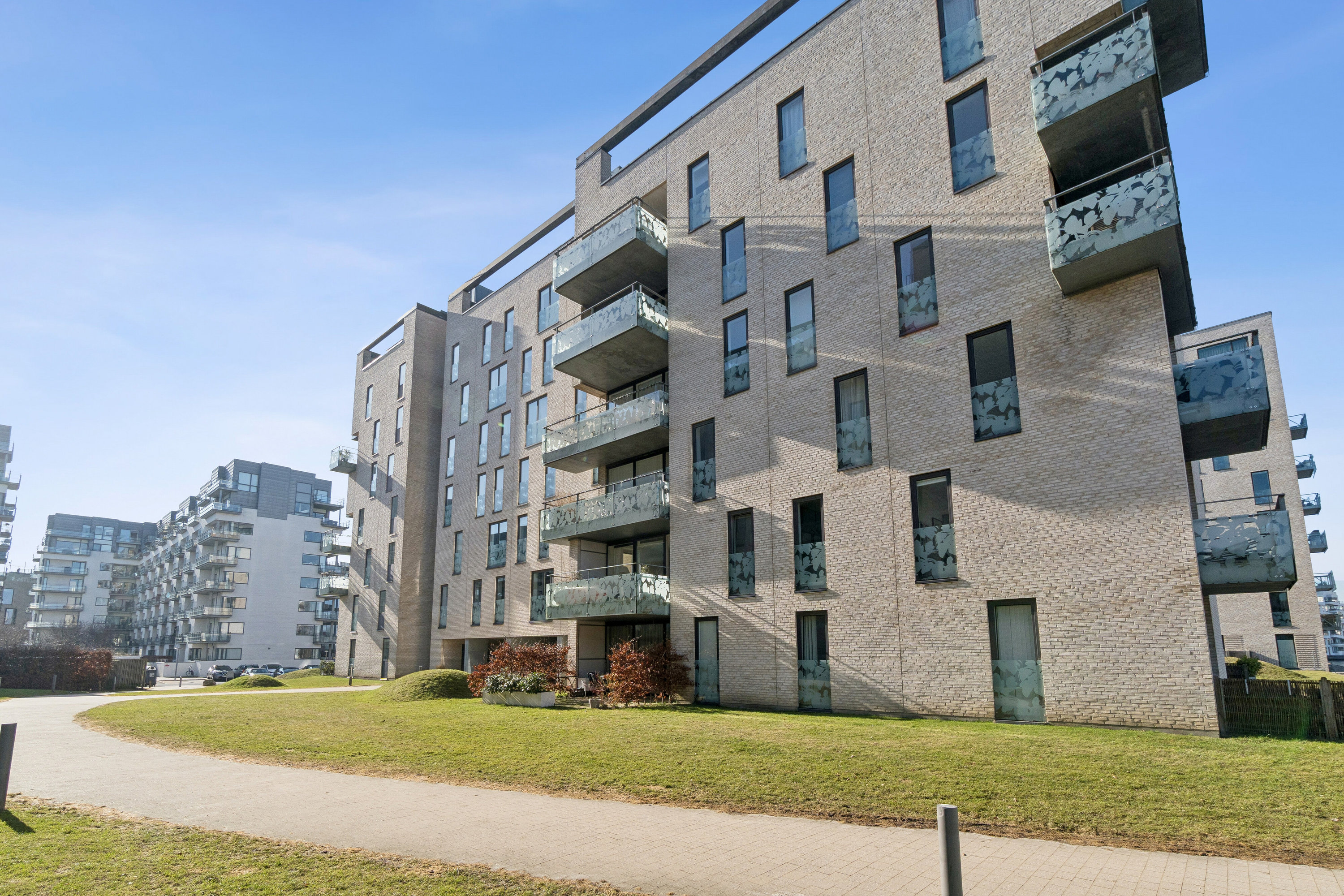 Fremhævet facade billede i fuldskærmstilstand. Billede af Jens Otto Krags Gade 9, 1. 2., 2300 København S