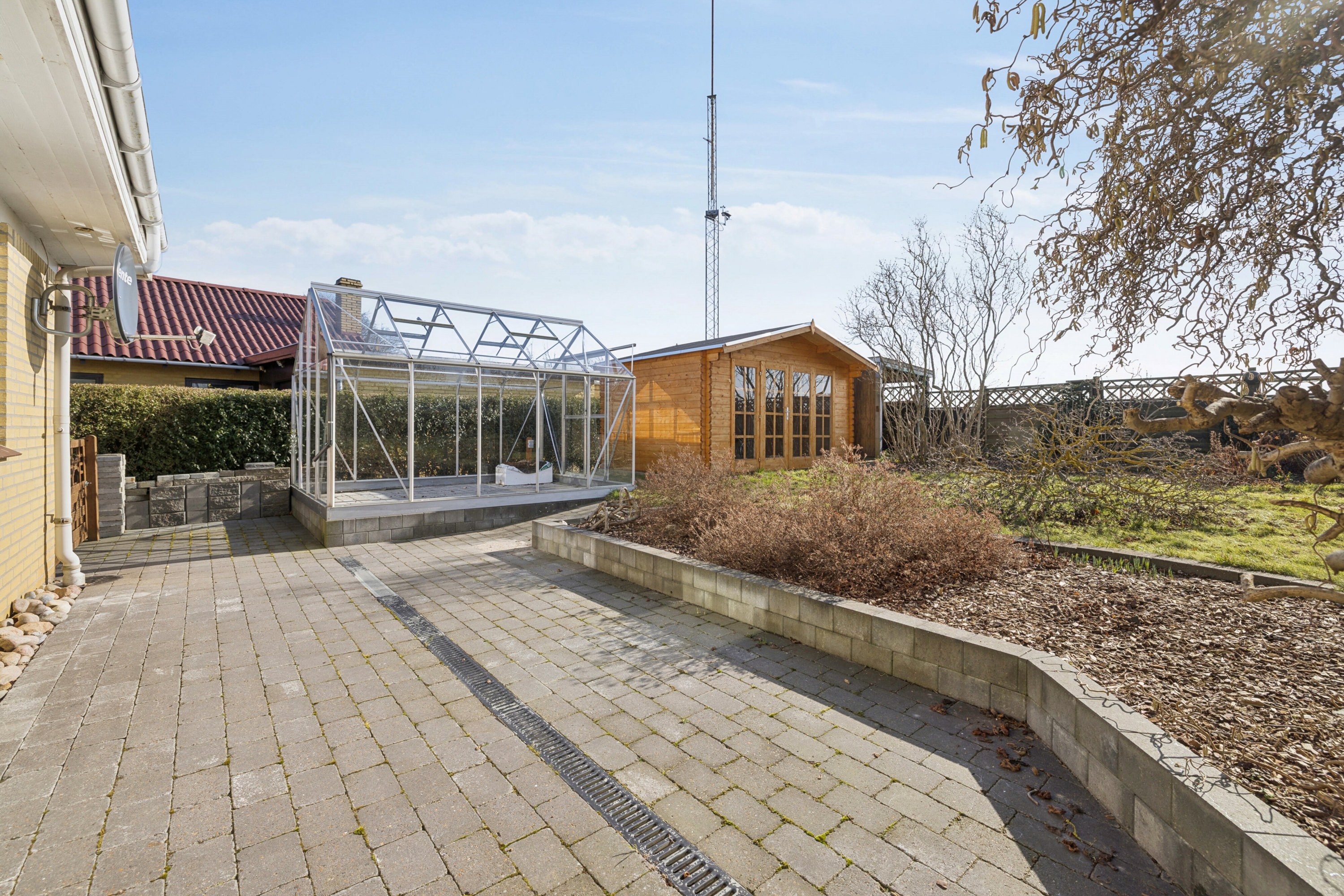 Fremhævet set fra haven billede i fuldskærmstilstand. Billede af Pederstrupvej 16L, Spodsbjerg, 5900 Rudkøbing