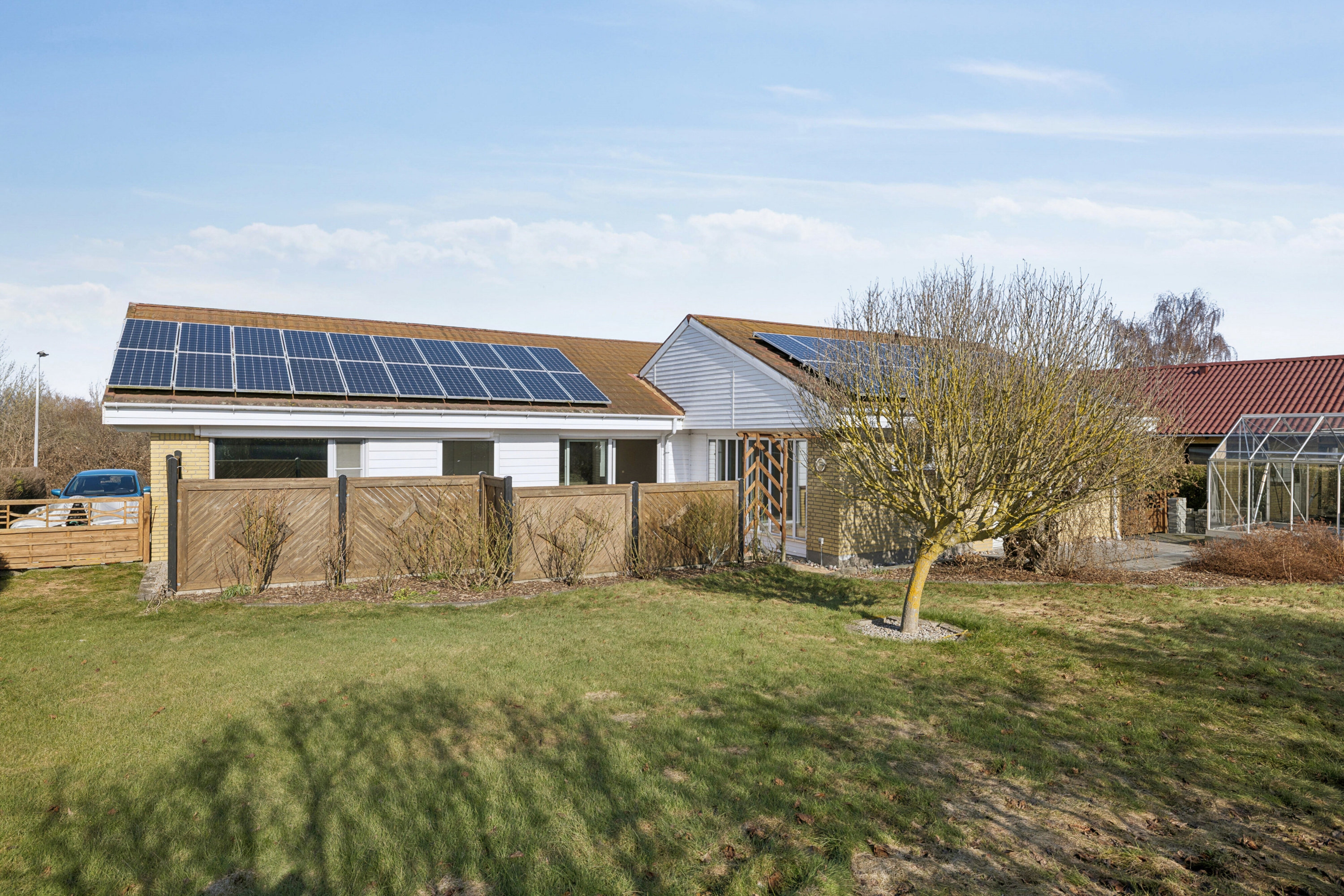 Fremhævet set fra haven billede i fuldskærmstilstand. Billede af Pederstrupvej 16L, Spodsbjerg, 5900 Rudkøbing