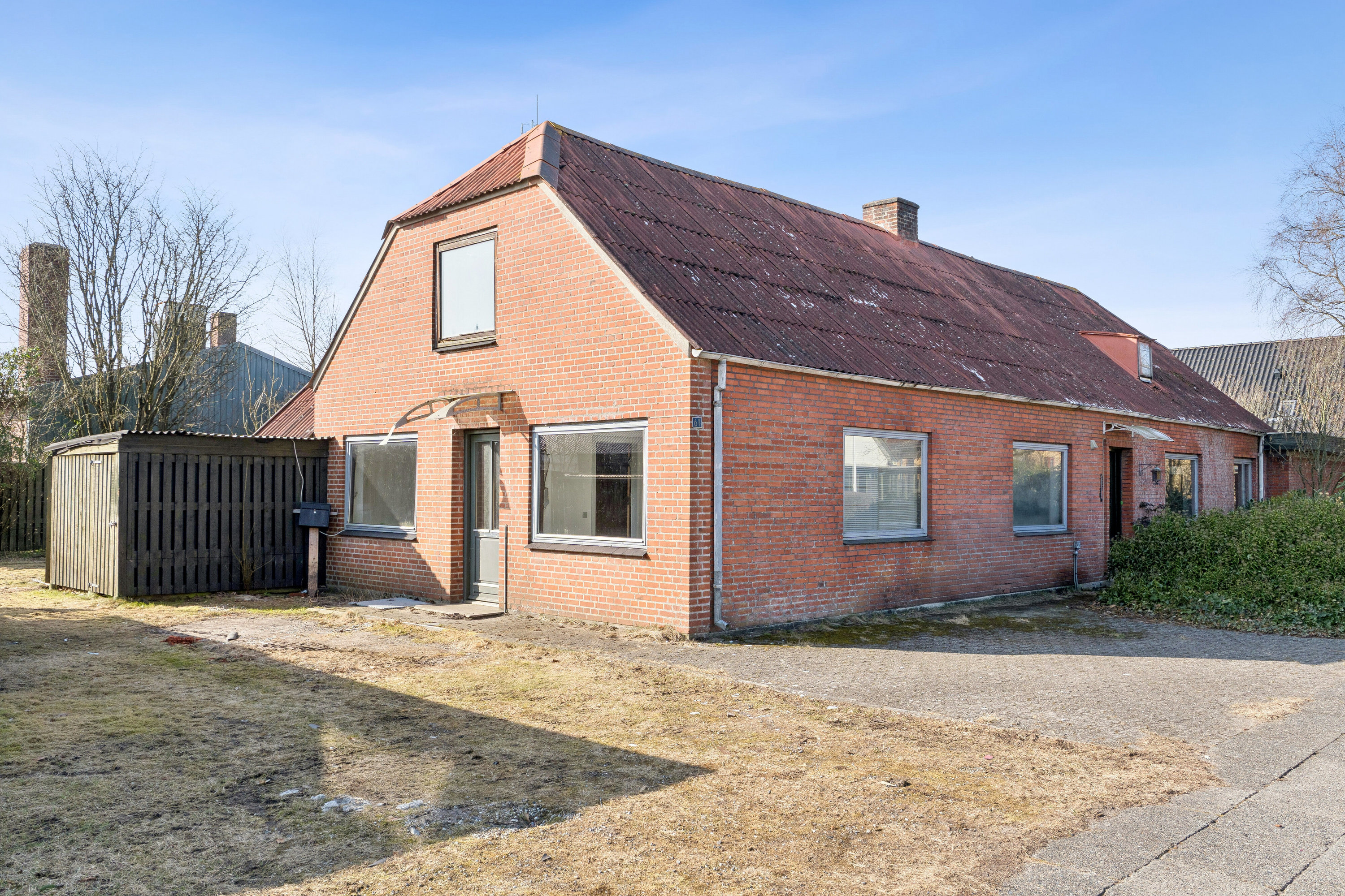 Fremhævet set fra vejen billede i fuldskærmstilstand. Billede af Klochsvej 61, 7441 Bording