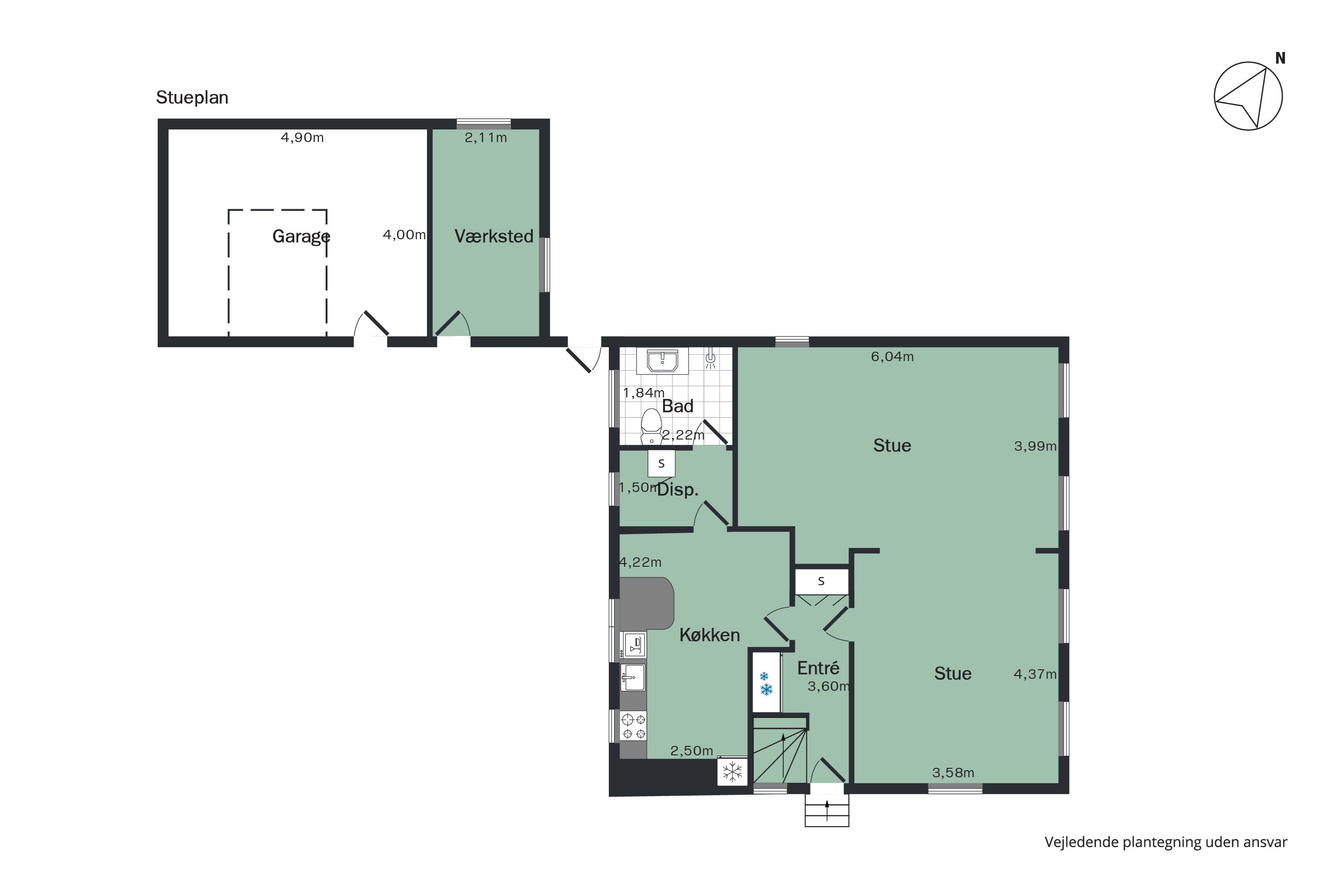 Plantegninger billede af Nørregade 9, Rørbæk, 9500 Hobro