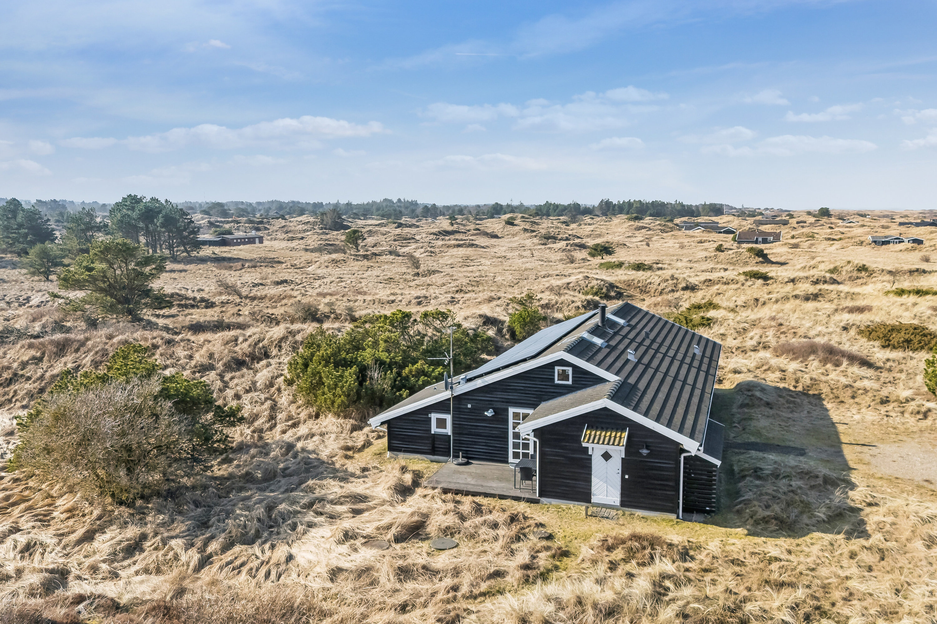 Fremhævet luftfoto billede i fuldskærmstilstand. Billede af Fasanvej 5, Tversted, 9881 Bindslev