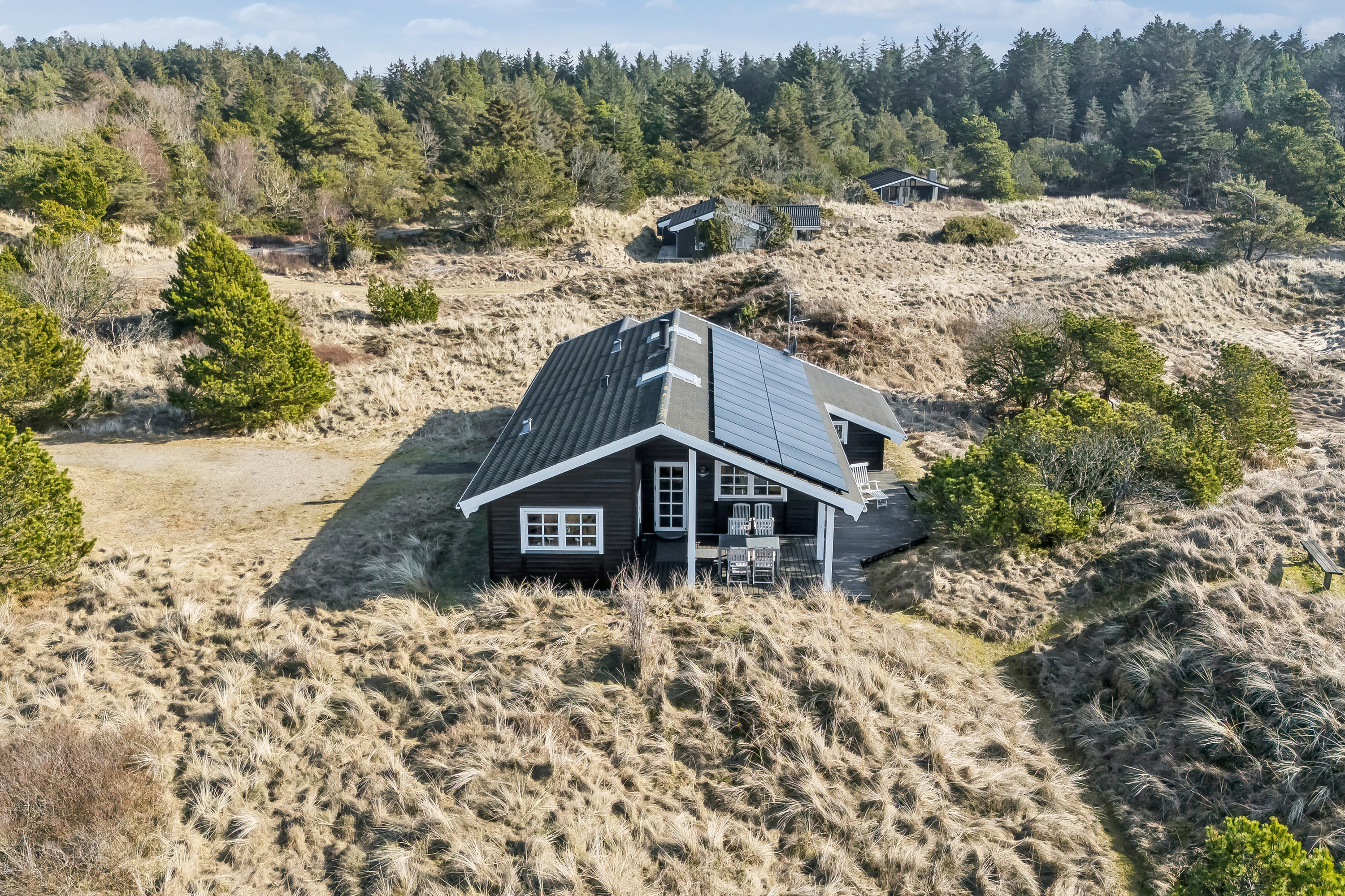 Fremhævet luftfoto billede i fuldskærmstilstand. Billede af Fasanvej 5, Tversted, 9881 Bindslev