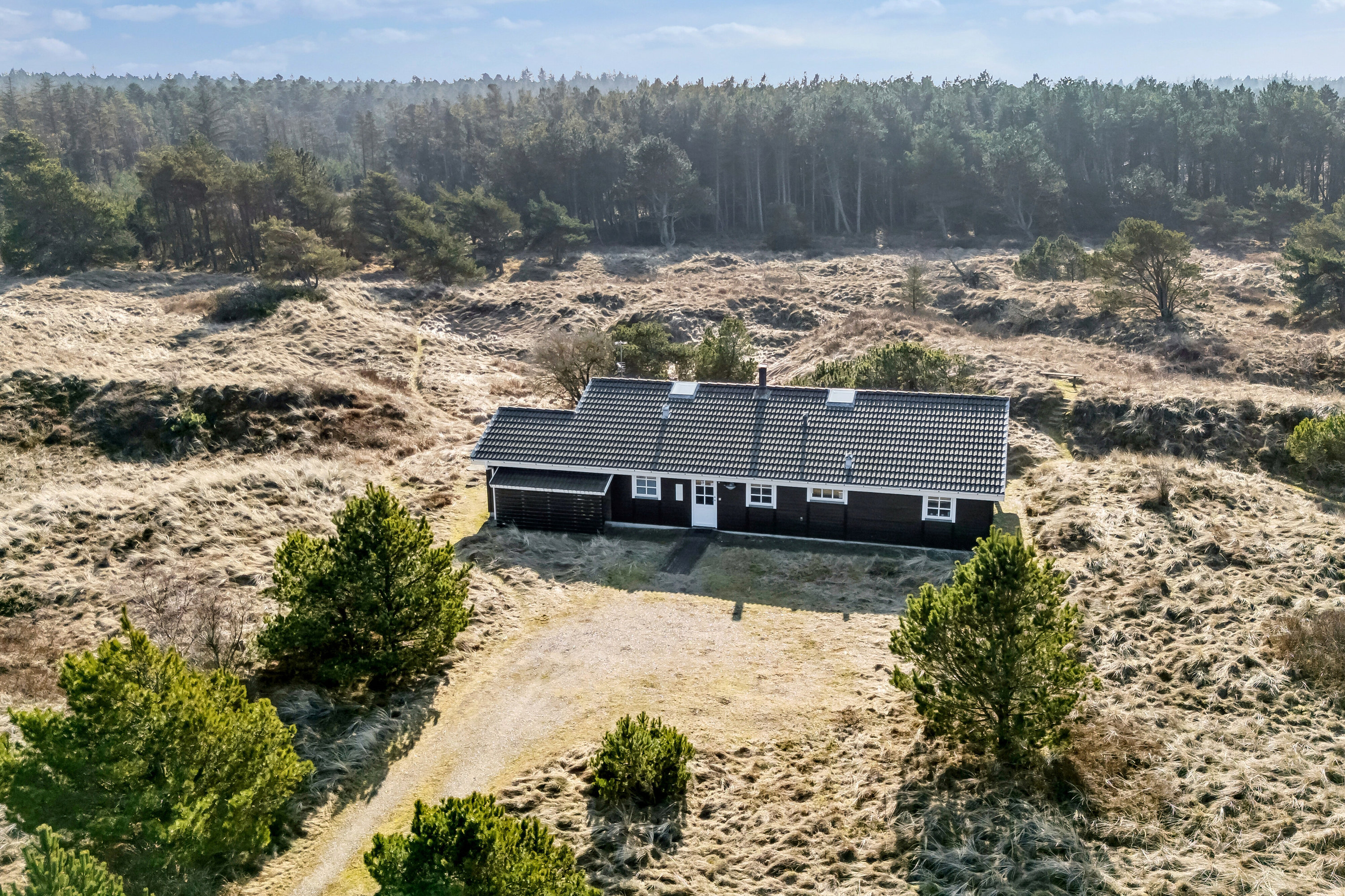 Fremhævet luftfoto billede i fuldskærmstilstand. Billede af Fasanvej 5, Tversted, 9881 Bindslev