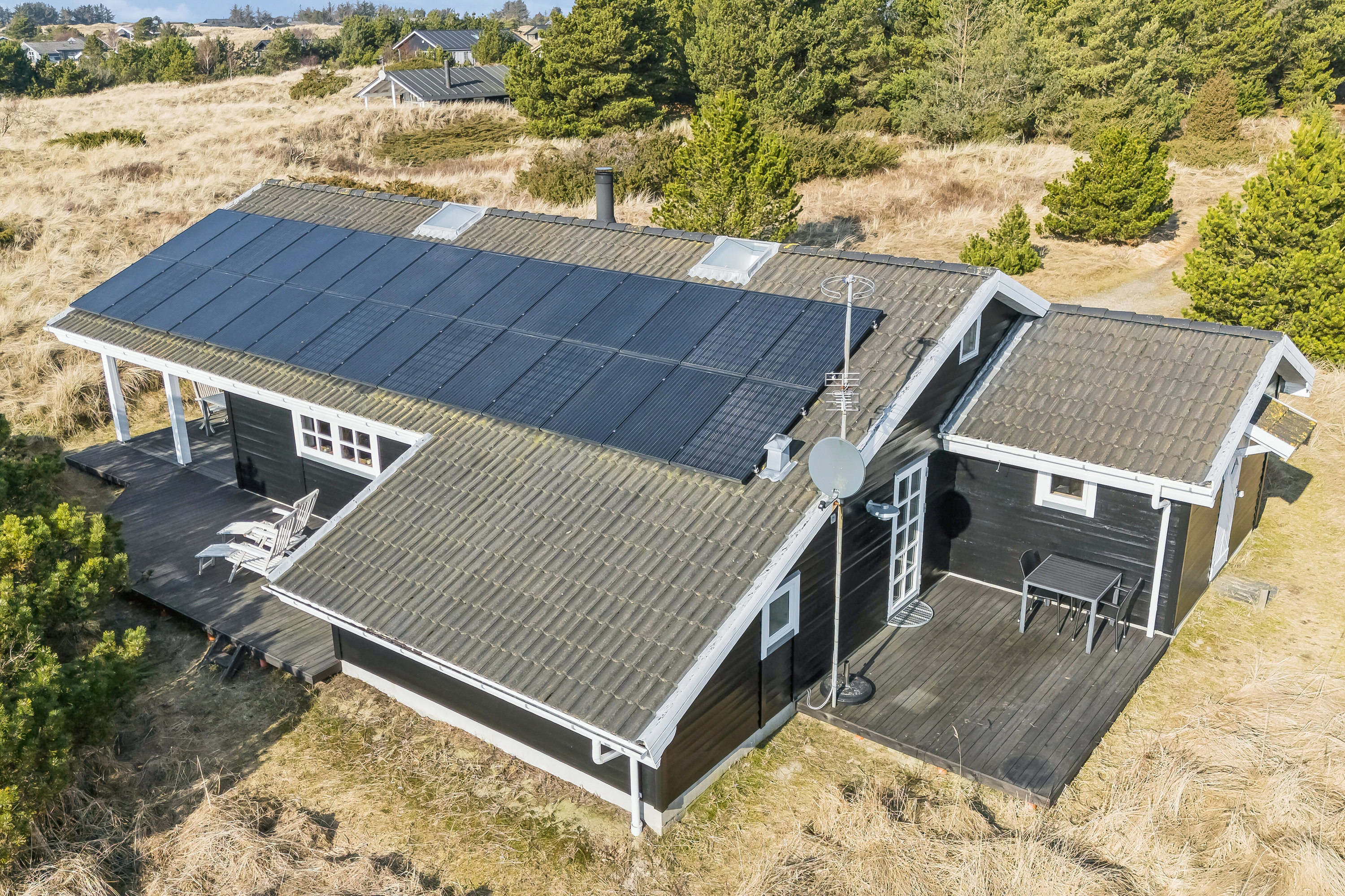 Fremhævet luftfoto billede i fuldskærmstilstand. Billede af Fasanvej 5, Tversted, 9881 Bindslev