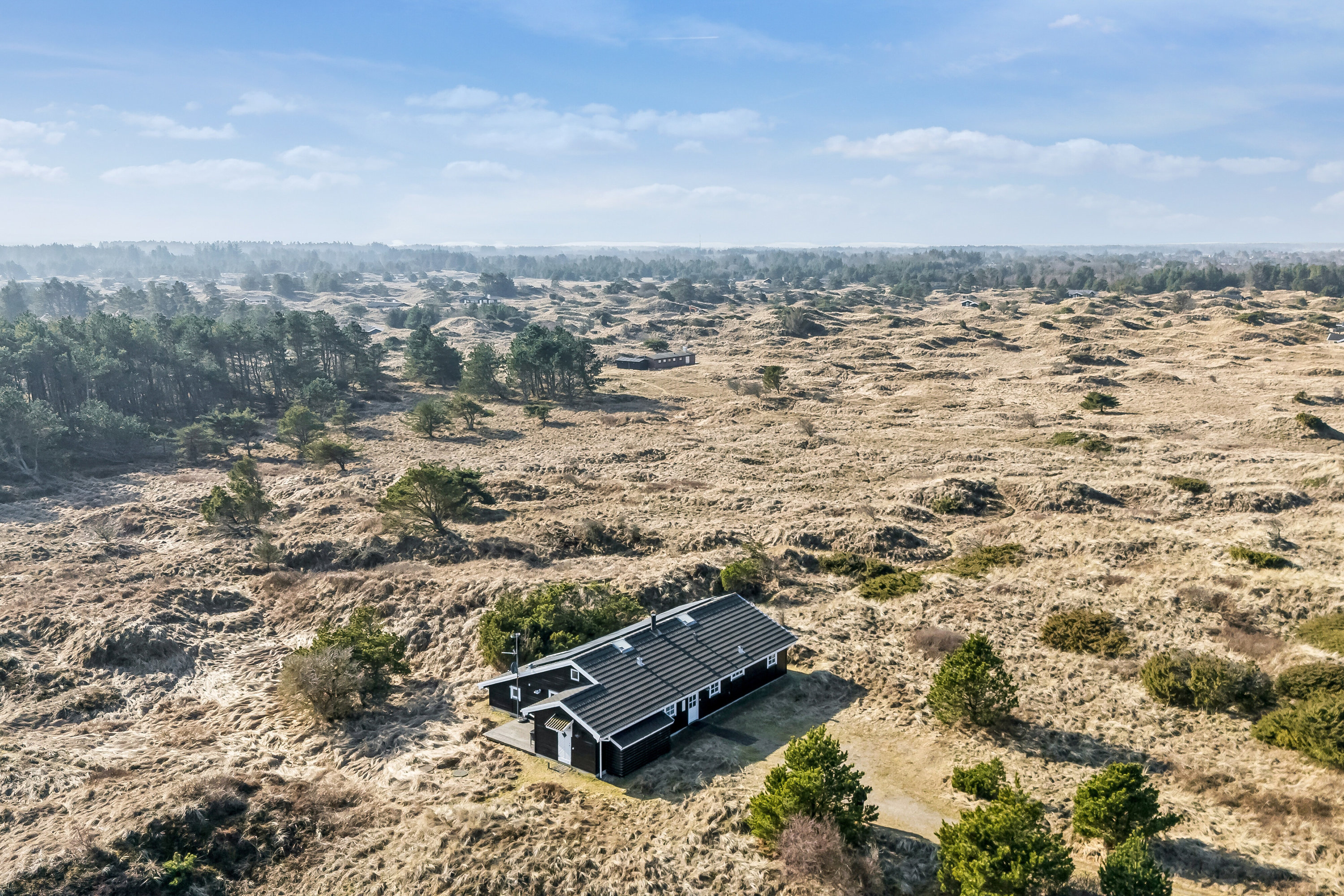 Fremhævet luftfoto billede i fuldskærmstilstand. Billede af Fasanvej 5, Tversted, 9881 Bindslev