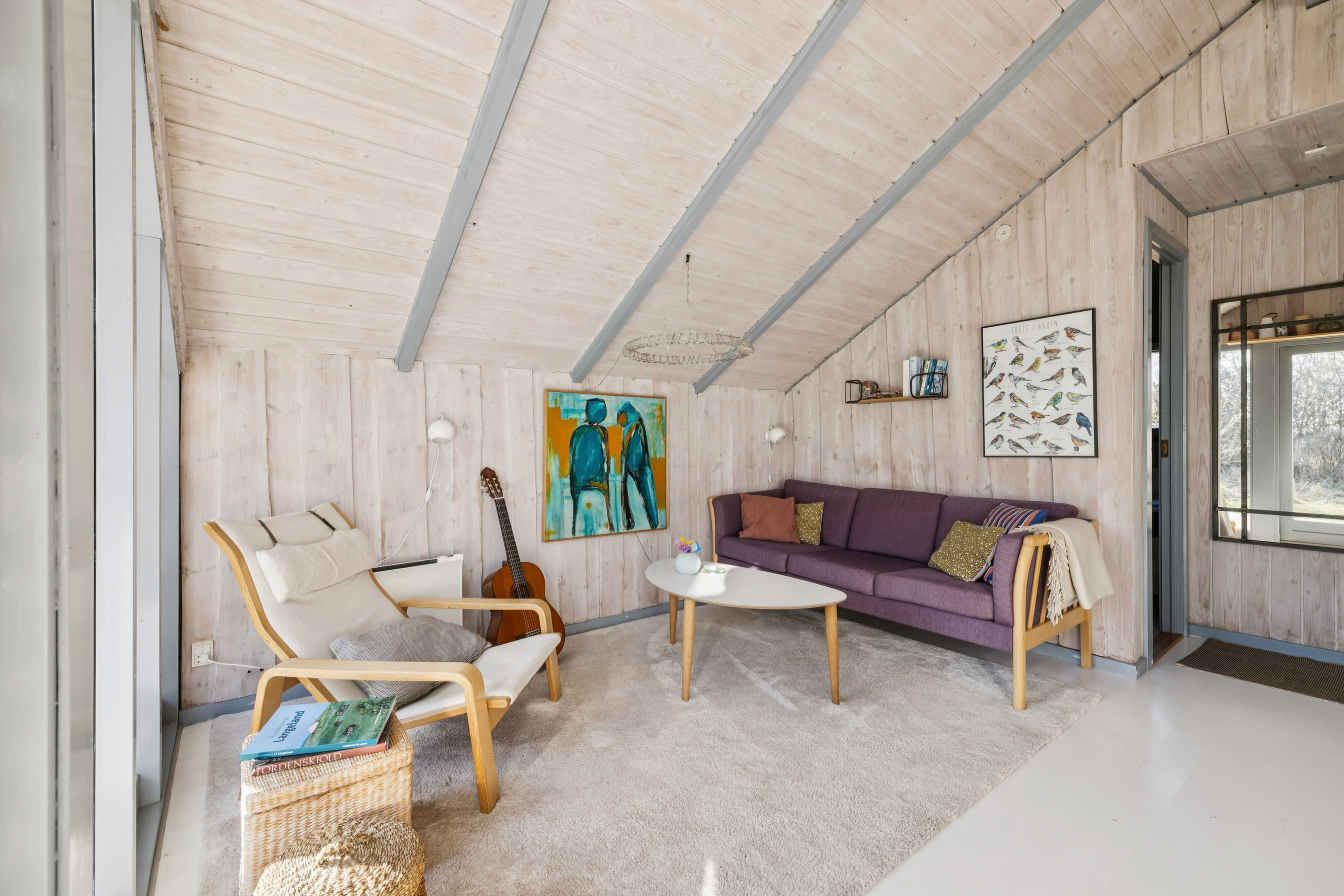 Fremhævet stue billede i fuldskærmstilstand. Billede af Rønnevænget 3, Hesselbjerg, 5932 Humble