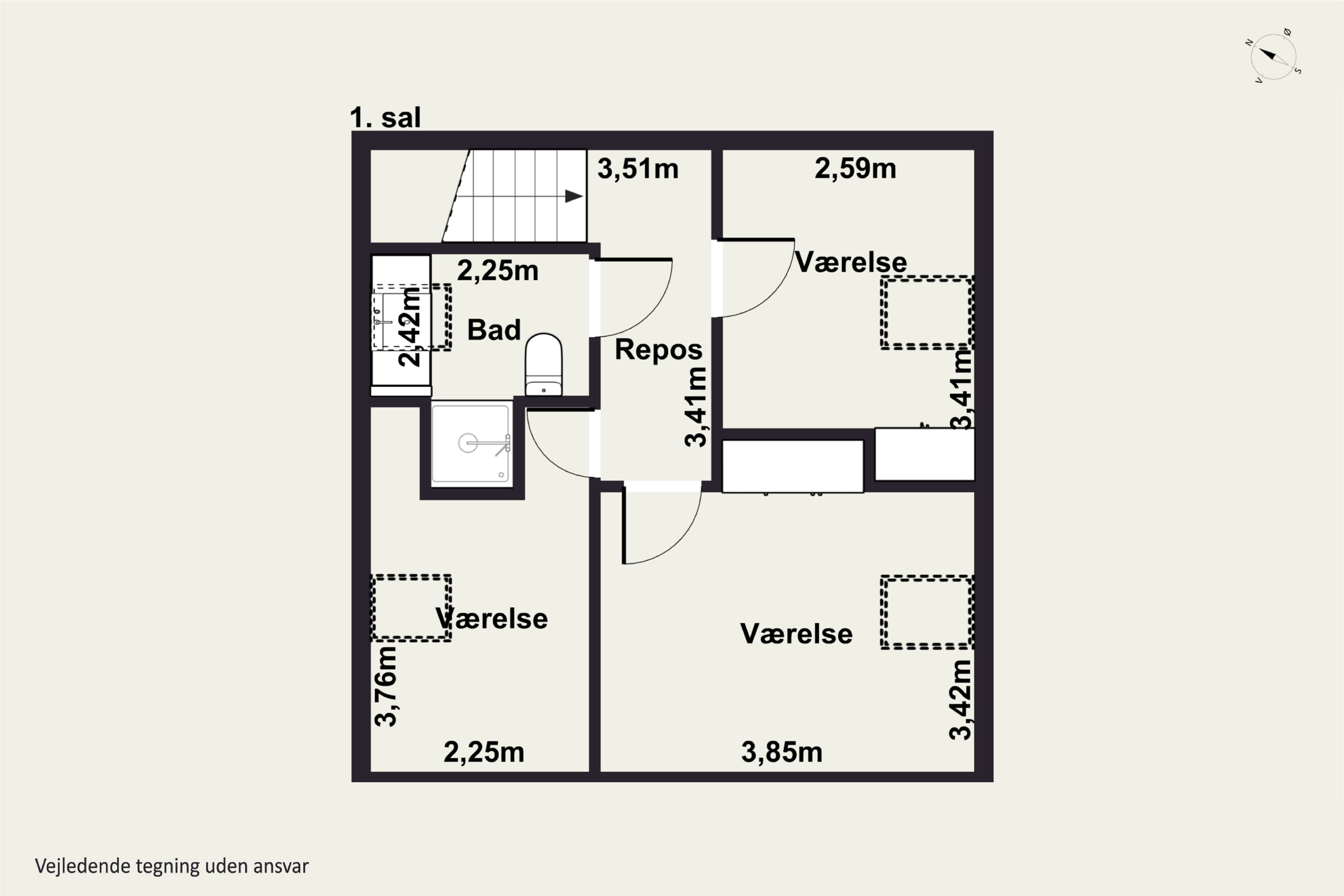 Plantegninger billede af Brydes Alle 21, 4200 Slagelse