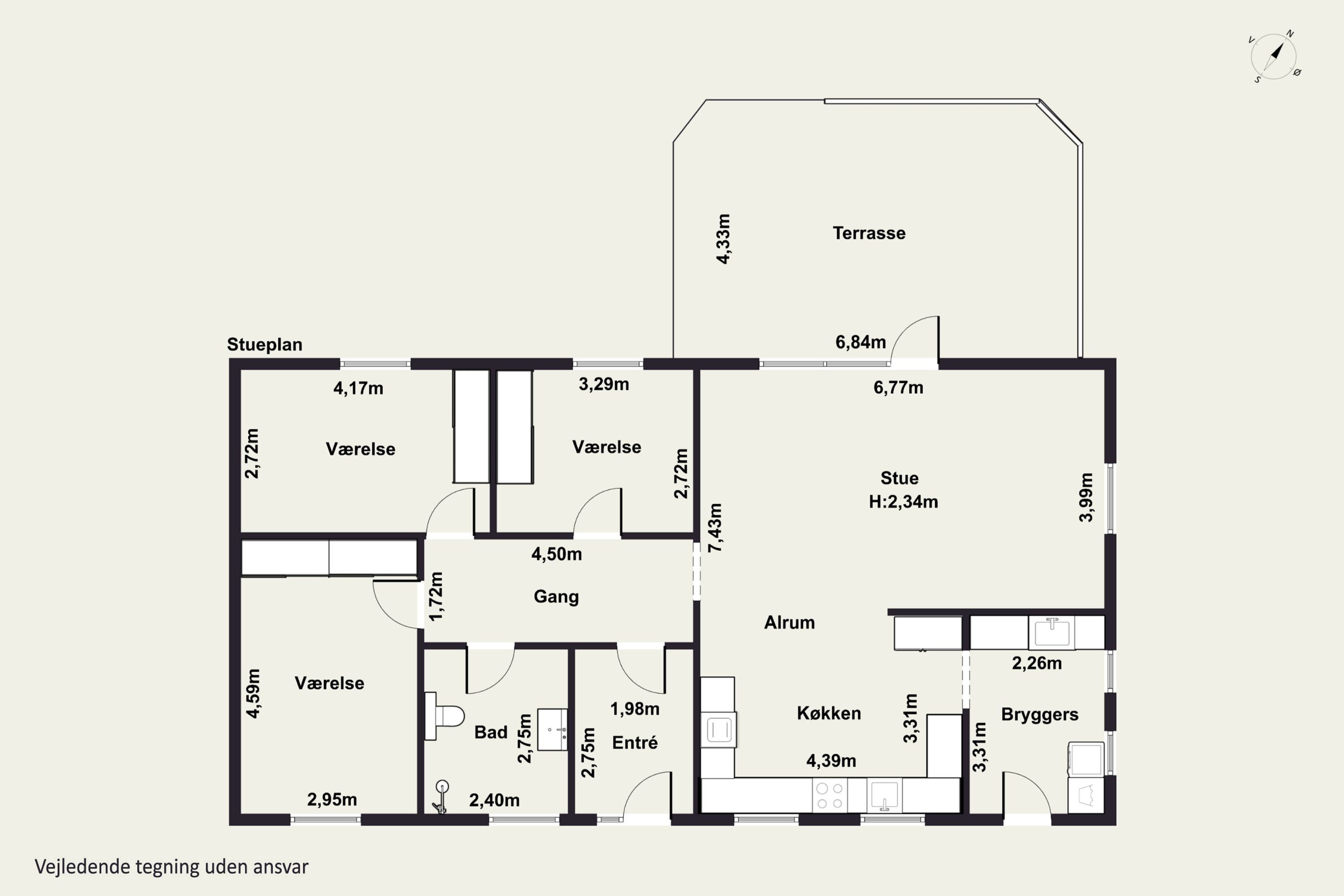 Plantegninger billede af Ringgade 8, 6330 Padborg