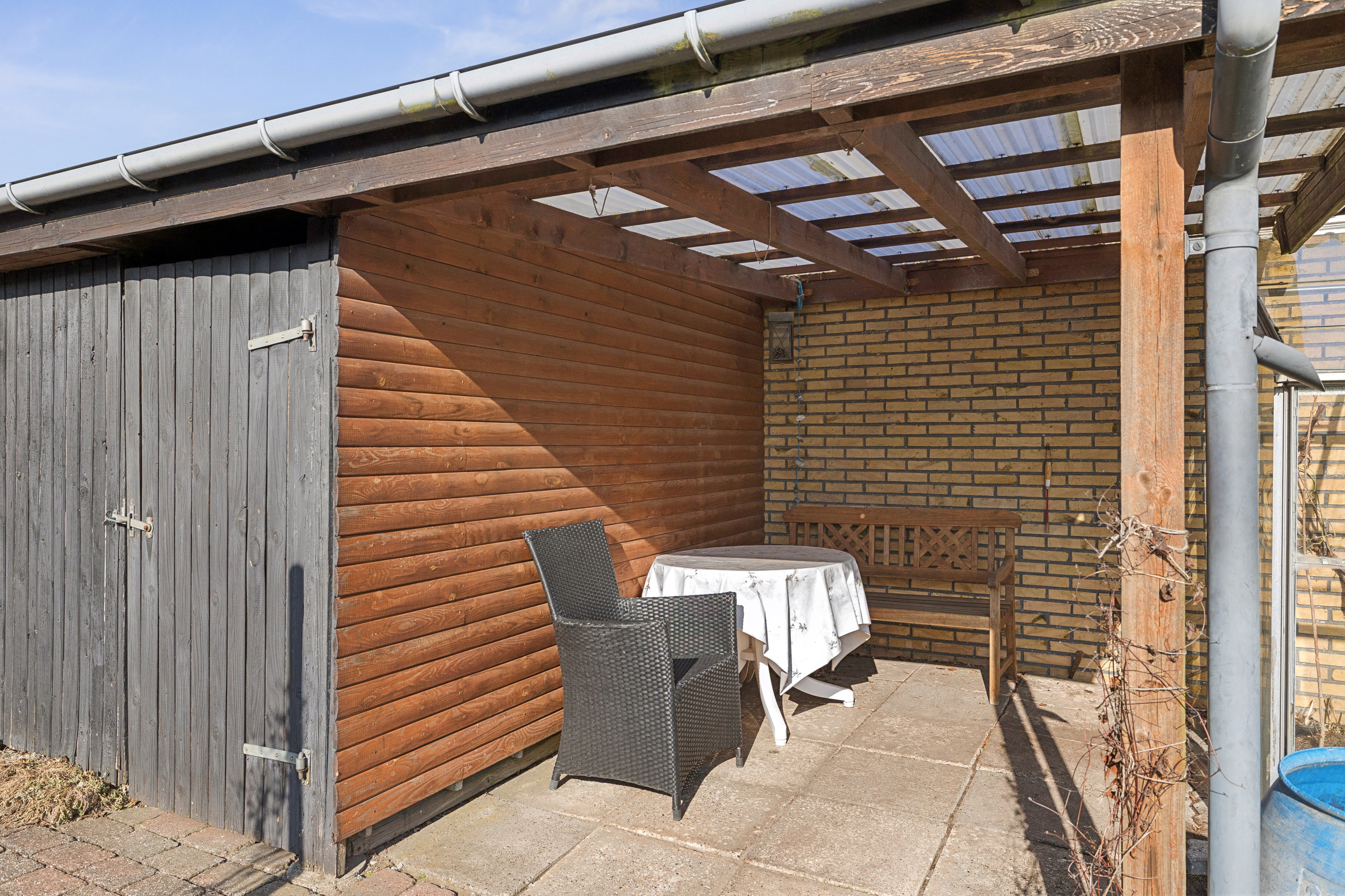 Fremhævet terrasse billede i fuldskærmstilstand. Billede af Vibevej 14, 8660 Skanderborg