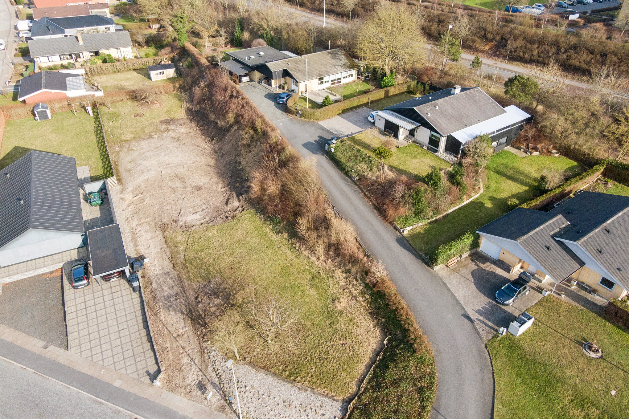 Fremhævet luftfoto billede i fuldskærmstilstand. Billede af Skelvangsvej 14, 8920 Randers NV