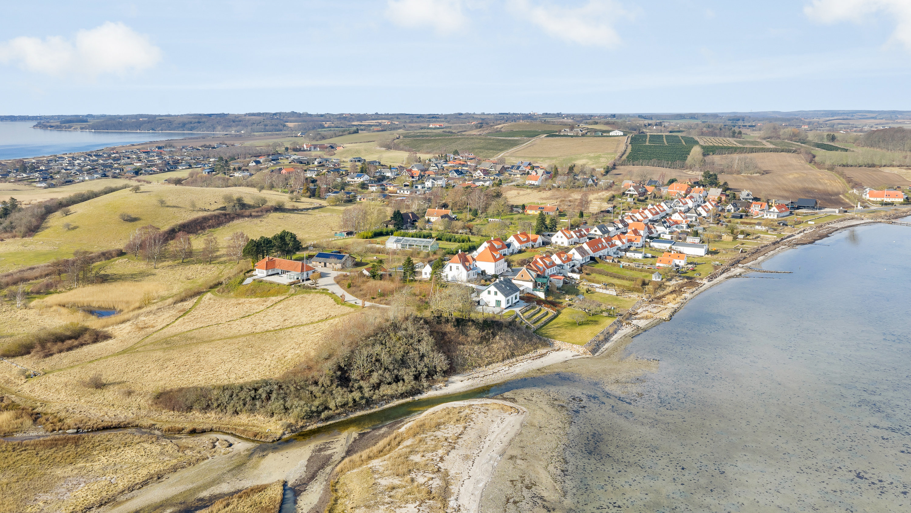 Fremhævet luftfoto billede i fuldskærmstilstand. Billede af Fiskervænget 26, Dyreborg, 5600 Faaborg