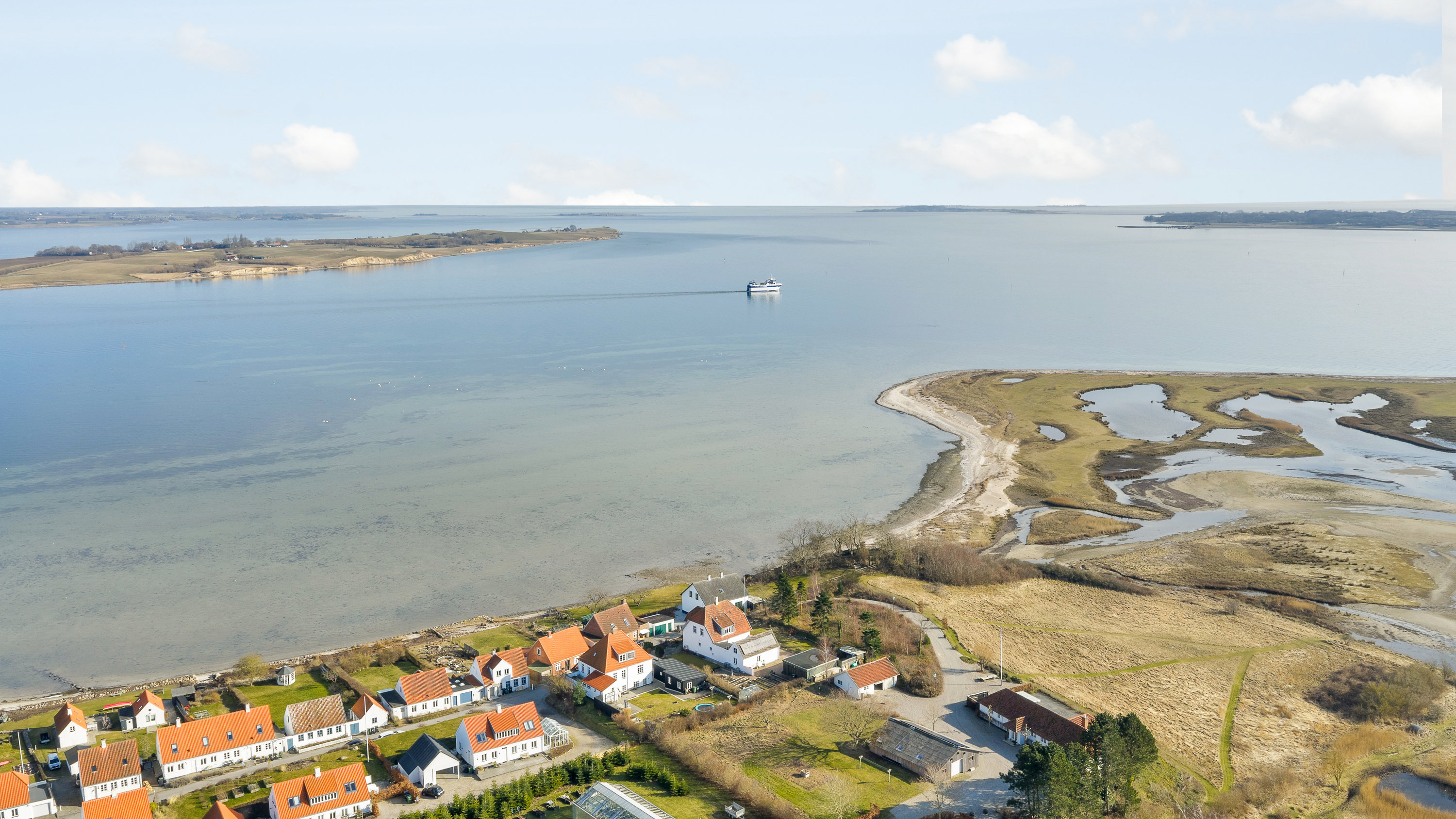 Fremhævet luftfoto billede i fuldskærmstilstand. Billede af Fiskervænget 26, Dyreborg, 5600 Faaborg