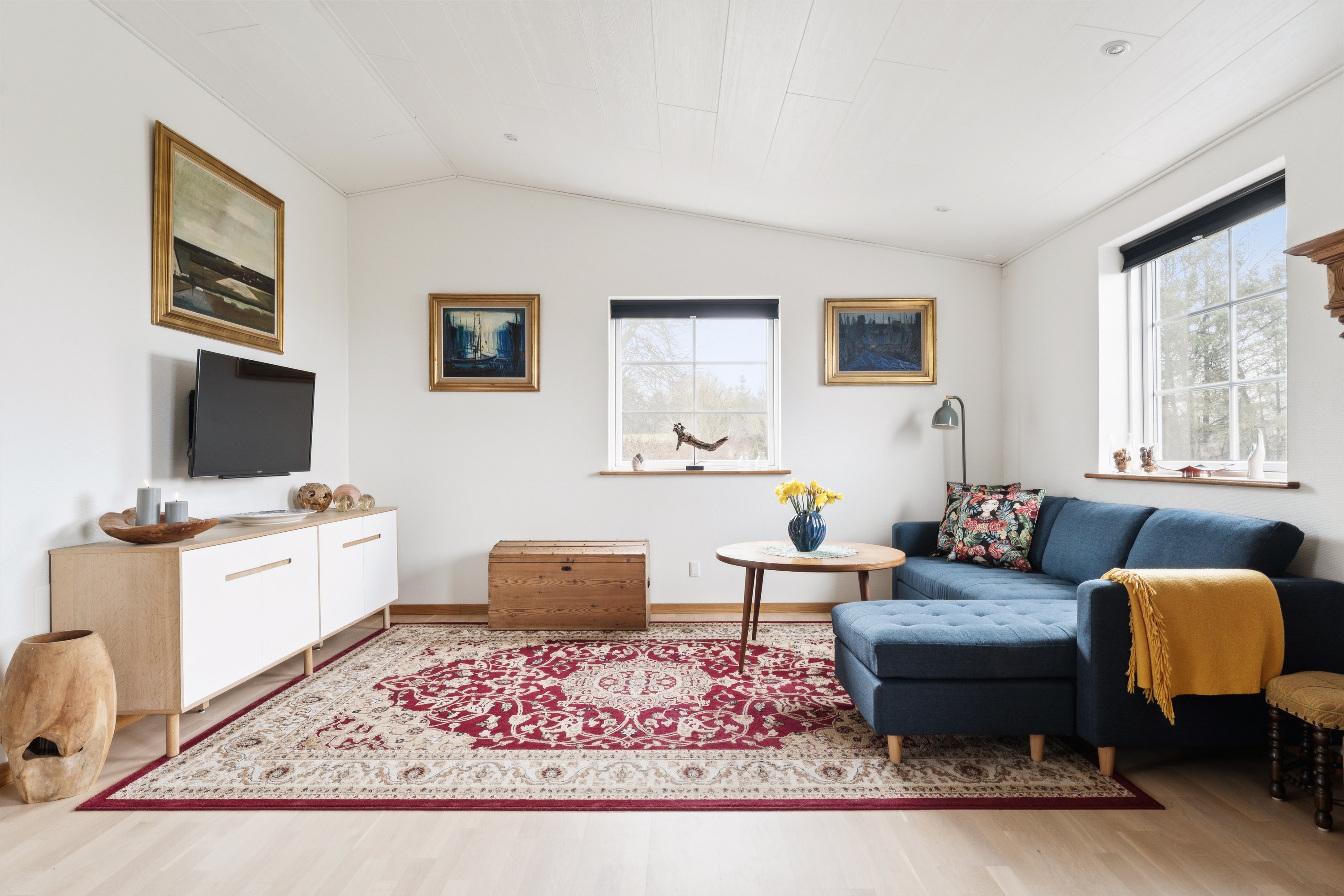 Fremhævet stue billede i fuldskærmstilstand. Billede af Udbyhøjvej 597, Knejsted, 8970 Havndal