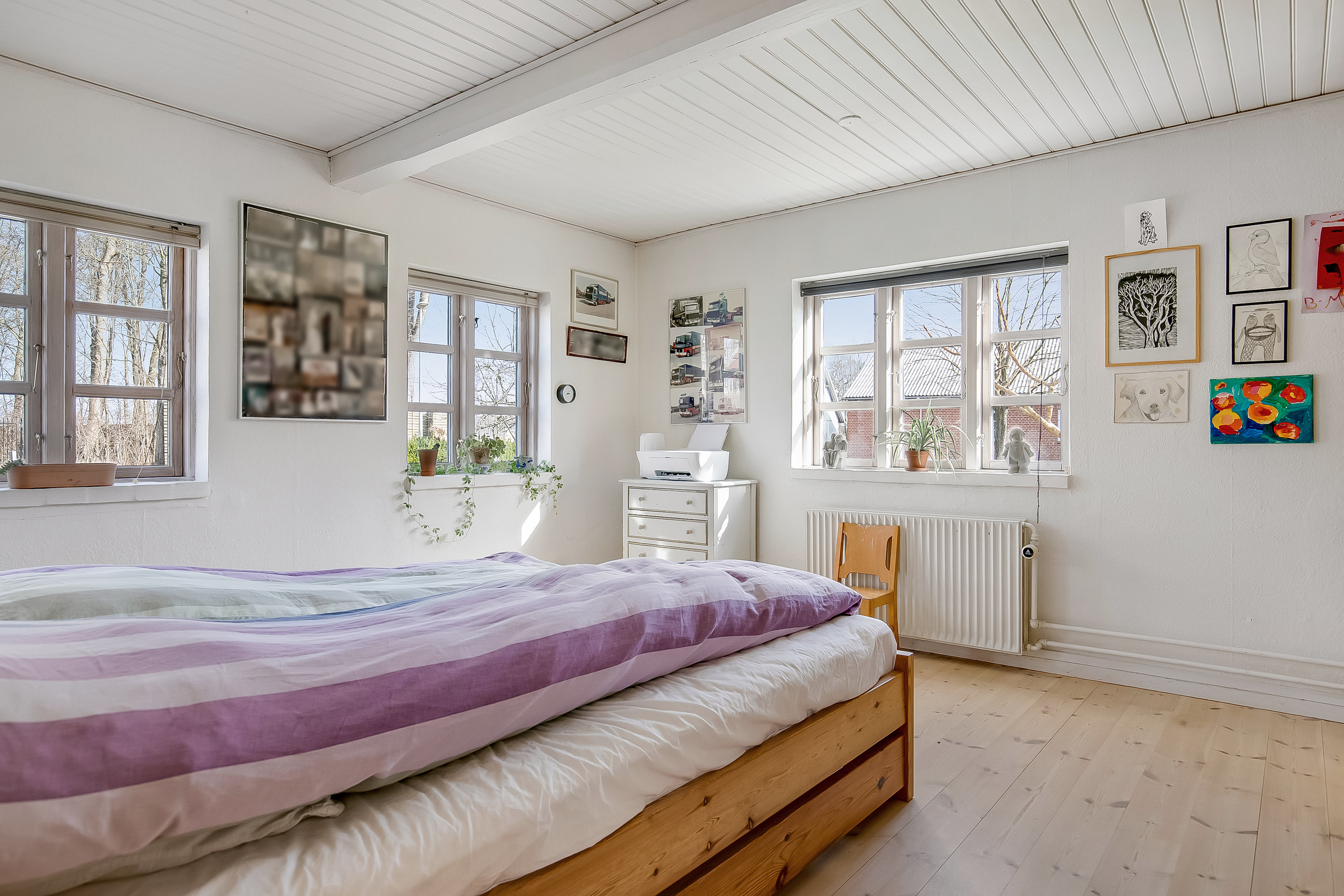 Fremhævet soveværelse billede i fuldskærmstilstand. Billede af Runddelen 22, Starup, 6040 Egtved