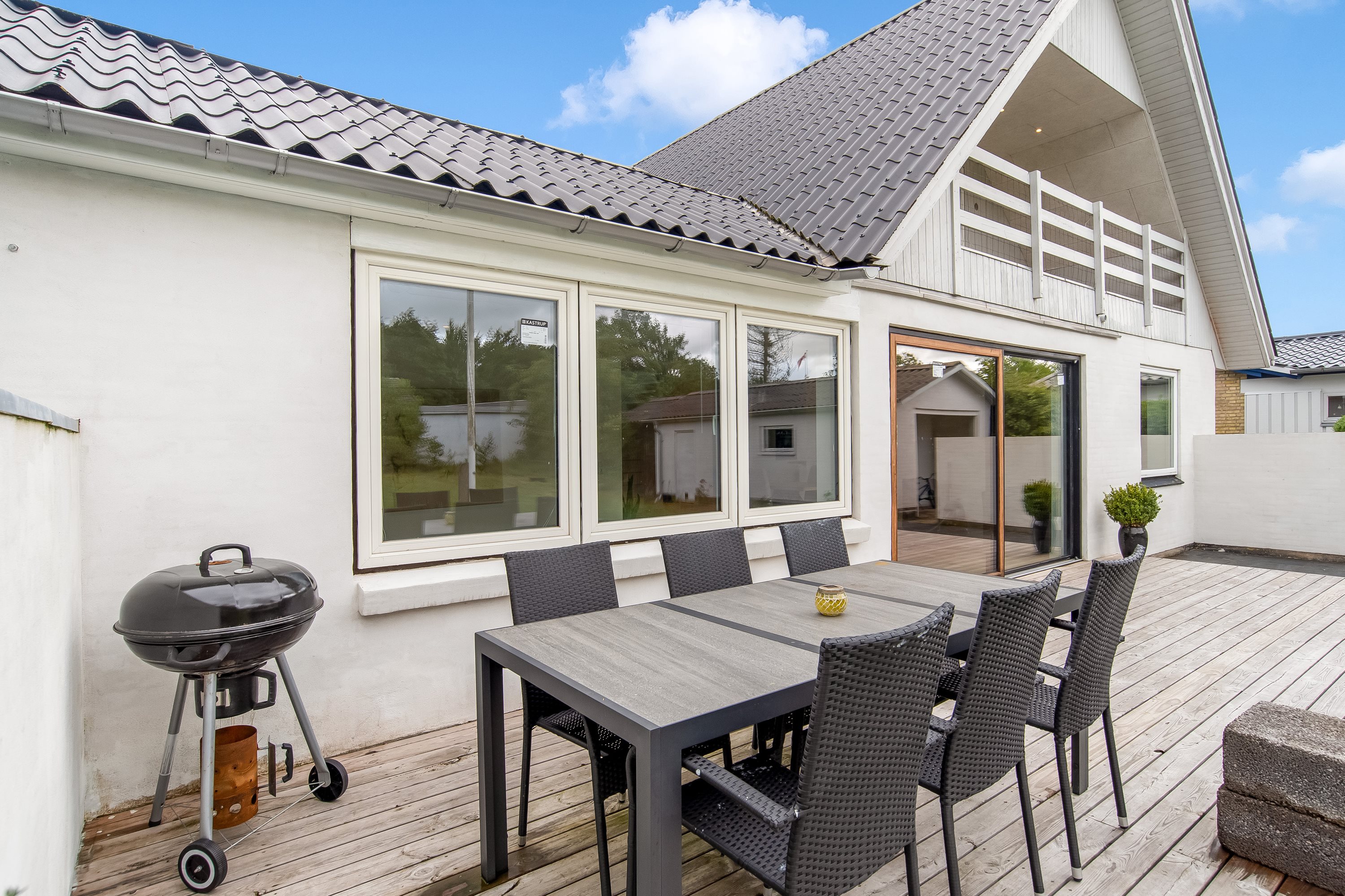 Fremhævet terrasse billede i fuldskærmstilstand. Billede af Prins Buris Vej 10, Mejdal, 7500 Holstebro