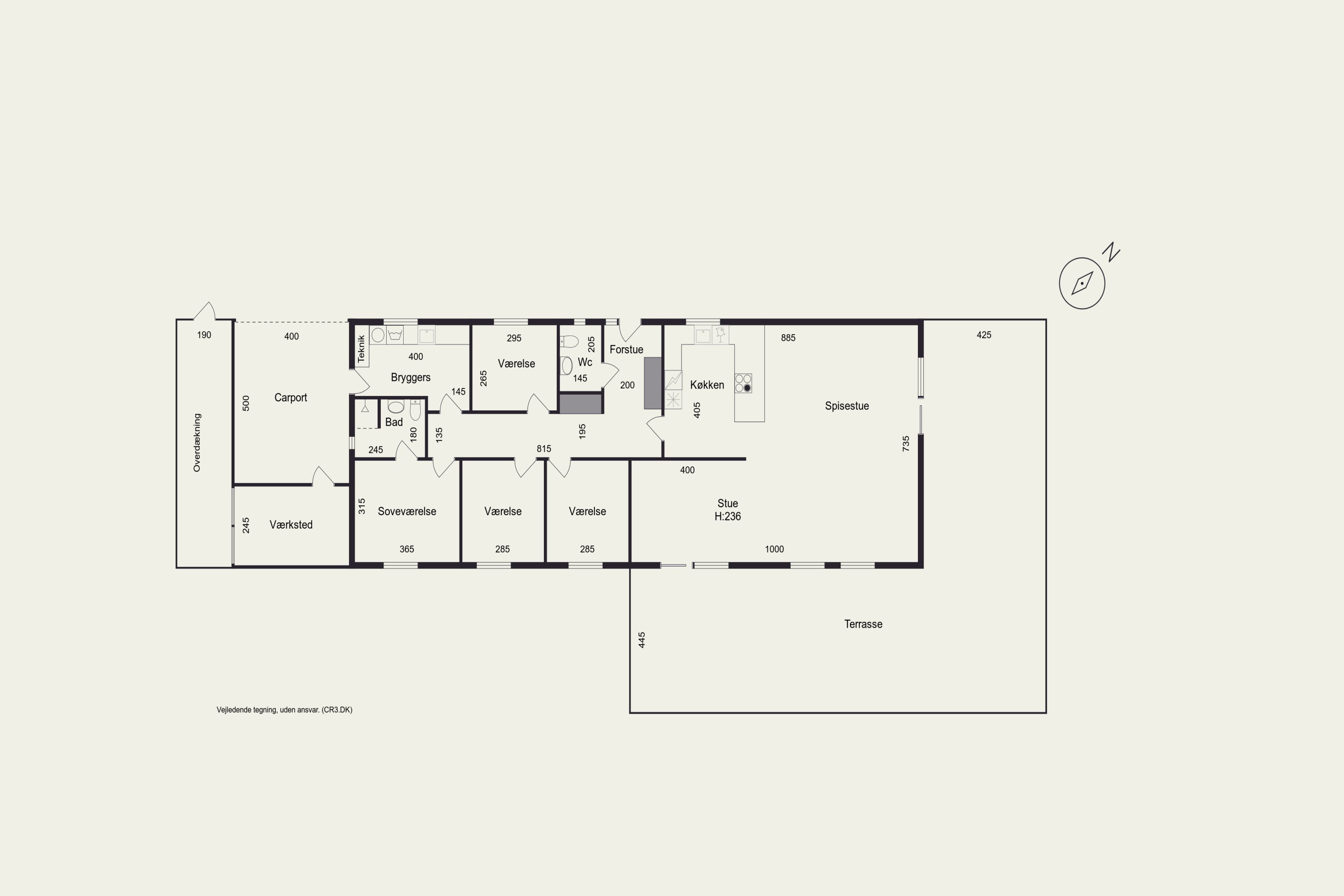 Plantegninger billede af Vilhelmsro 412, 3480 Fredensborg