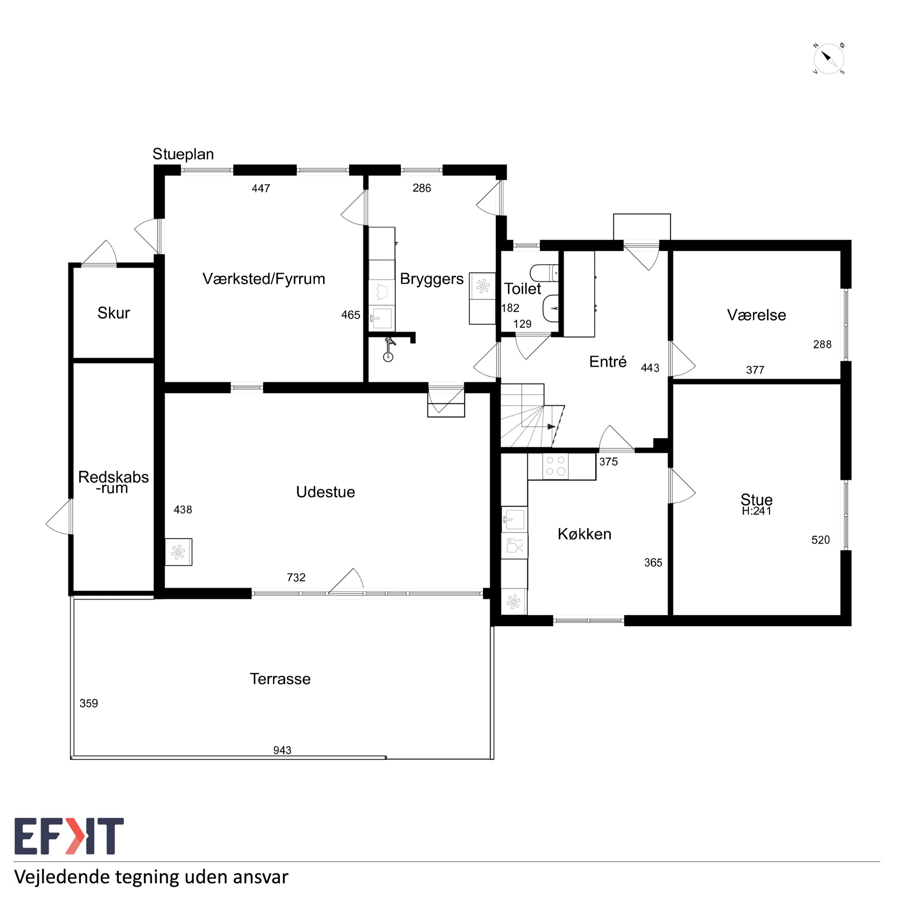 Plantegninger billede af Nordre Landevej 43, Simmerbølle, 5900 Rudkøbing