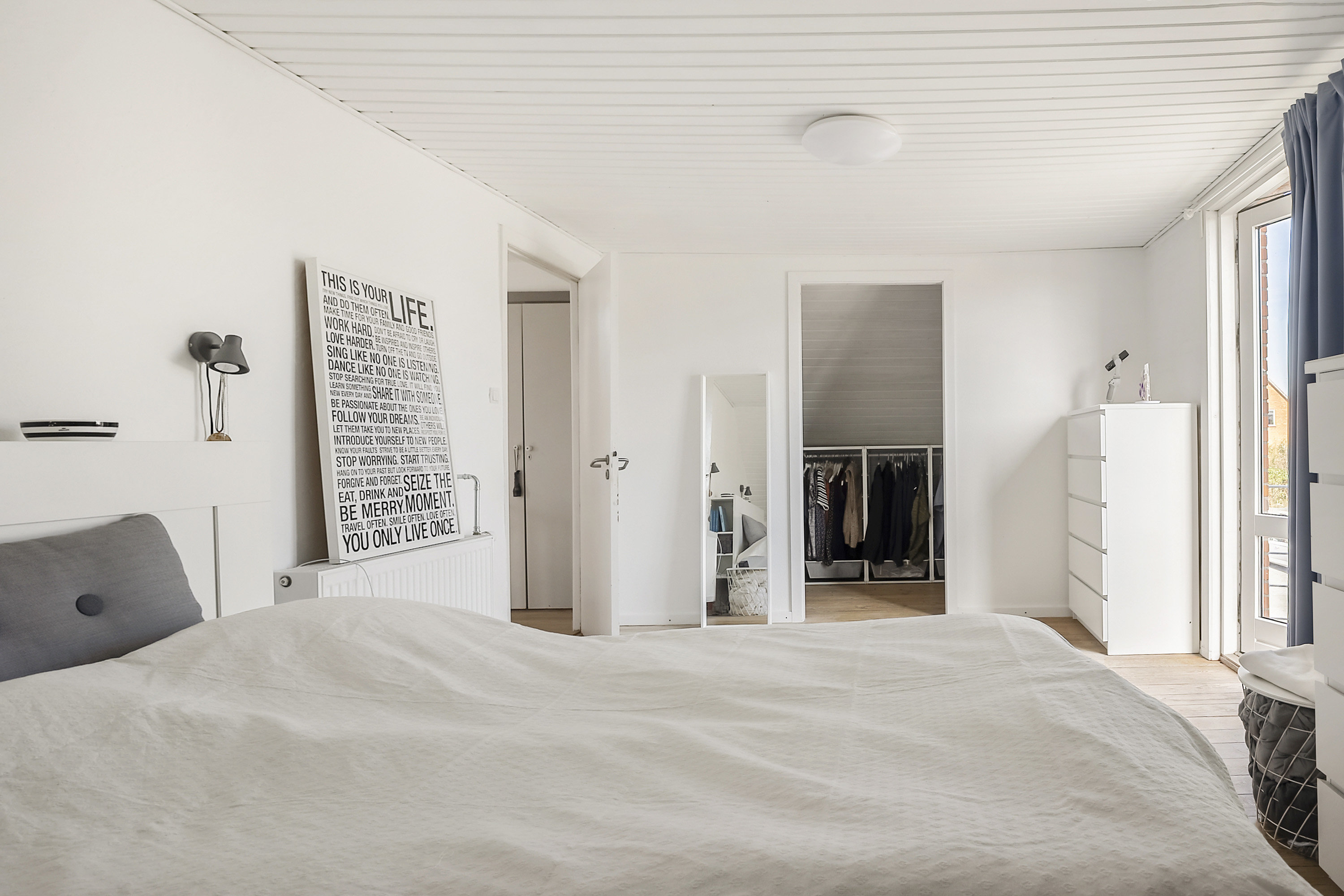 Fremhævet soveværelse billede i fuldskærmstilstand. Billede af Ryes Møllevej 50, 6100 Haderslev