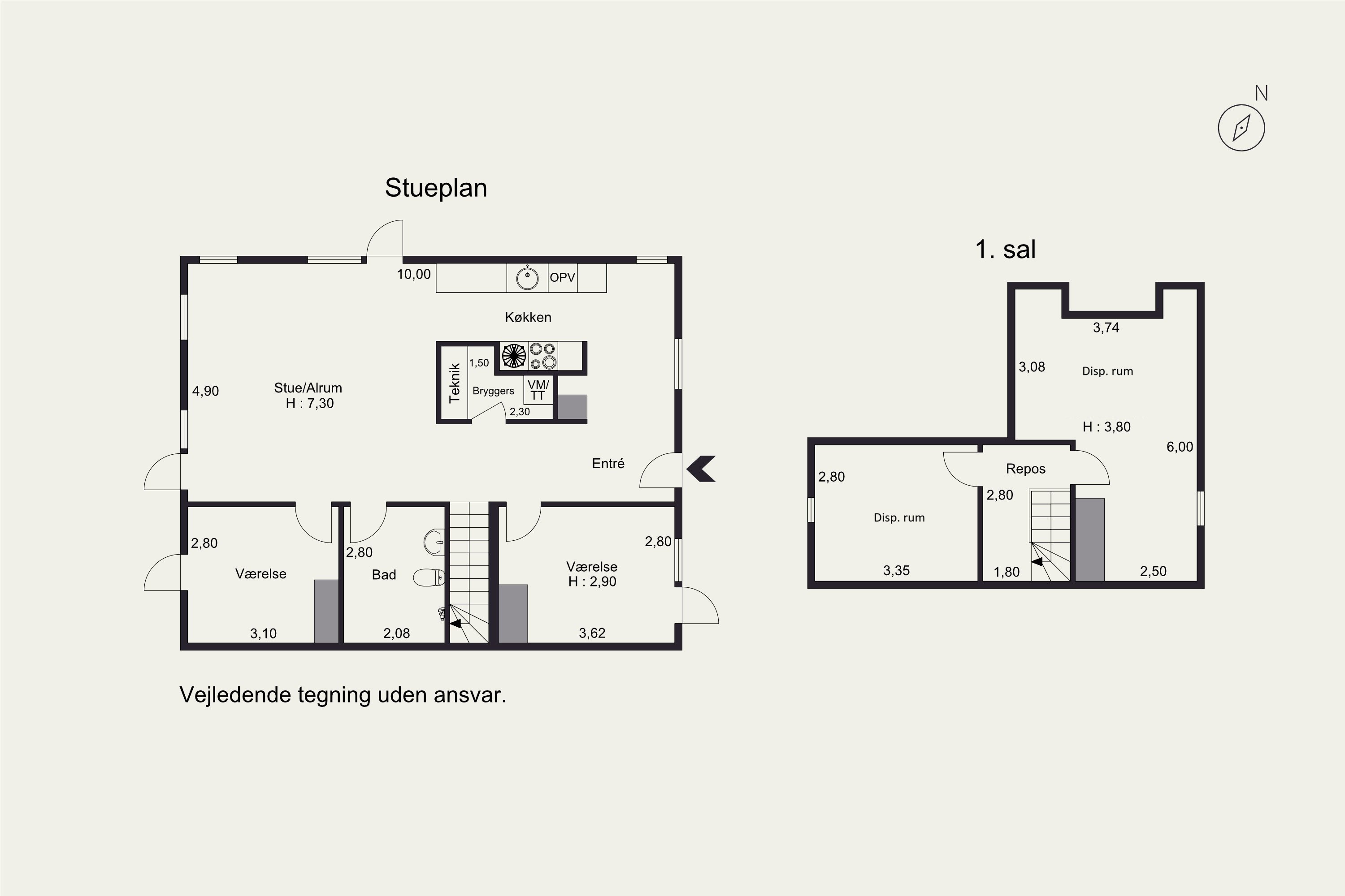 Plantegninger billede af Dampmøllevej 4, 8340 Malling