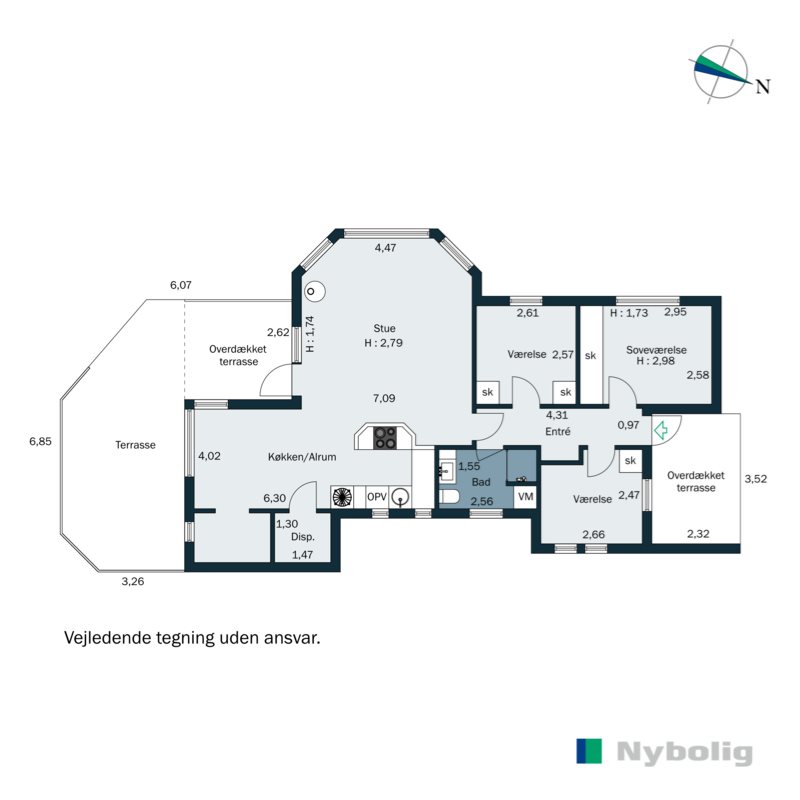 Plantegninger billede af Engagervej 89, Dyngby Strand, 8300 Odder
