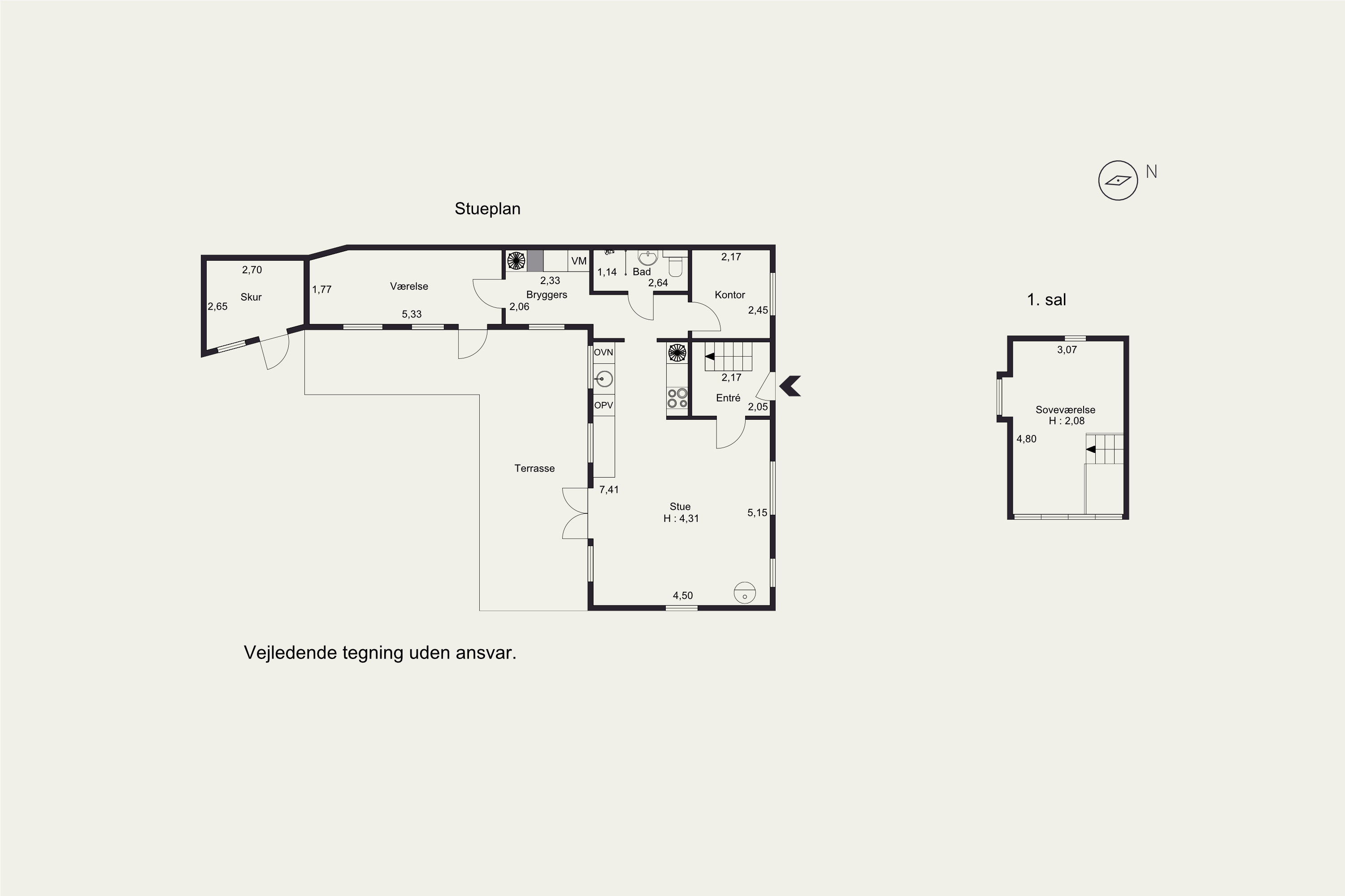 Plantegninger billede af Kohavevej 13, Trørød, 2950 Vedbæk