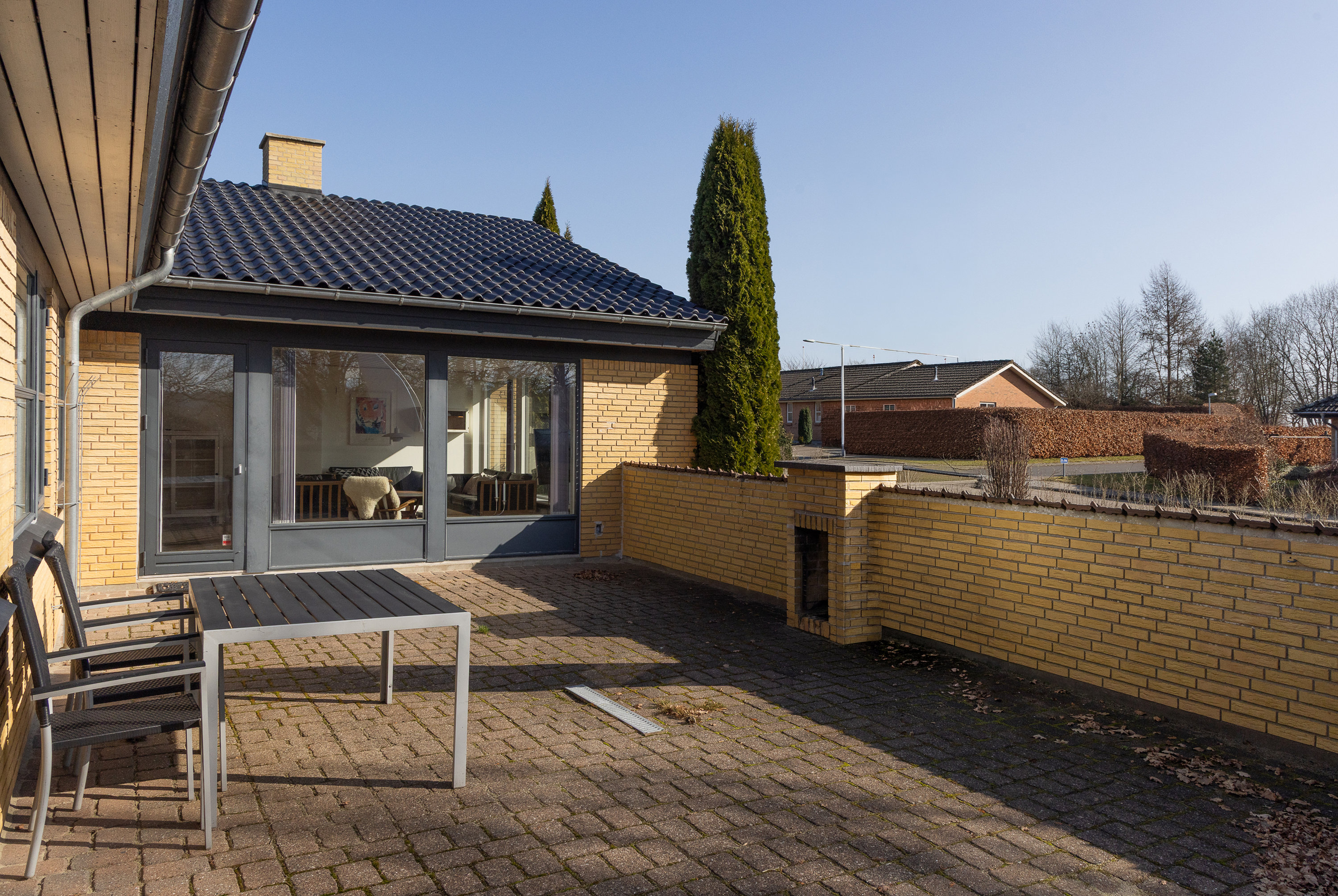 Fremhævet terrasse billede i fuldskærmstilstand. Billede af Rosenborgvangen 8, 8600 Silkeborg