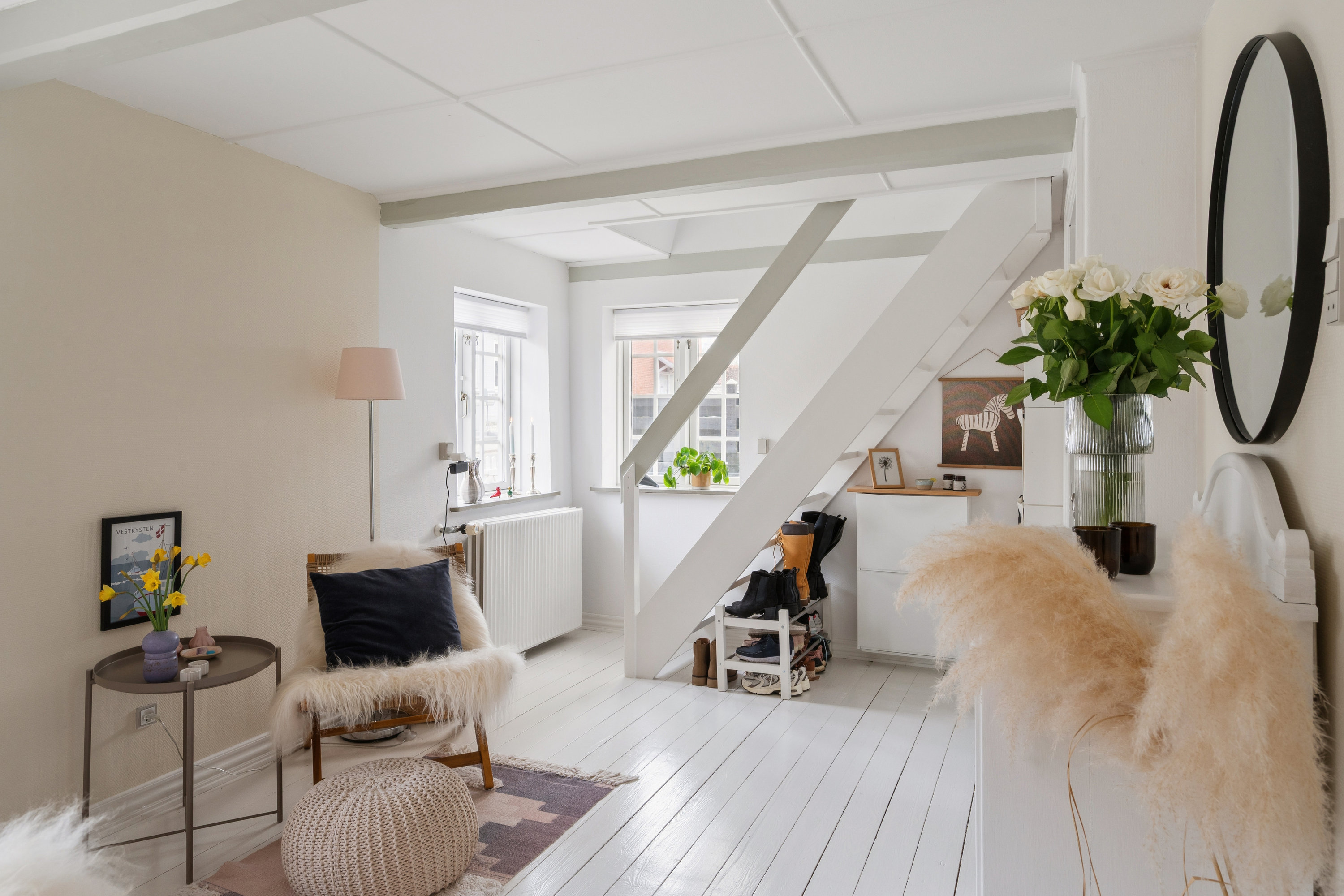 Fremhævet stue billede i fuldskærmstilstand. Billede af Algade 9, Grundfør, 8382 Hinnerup