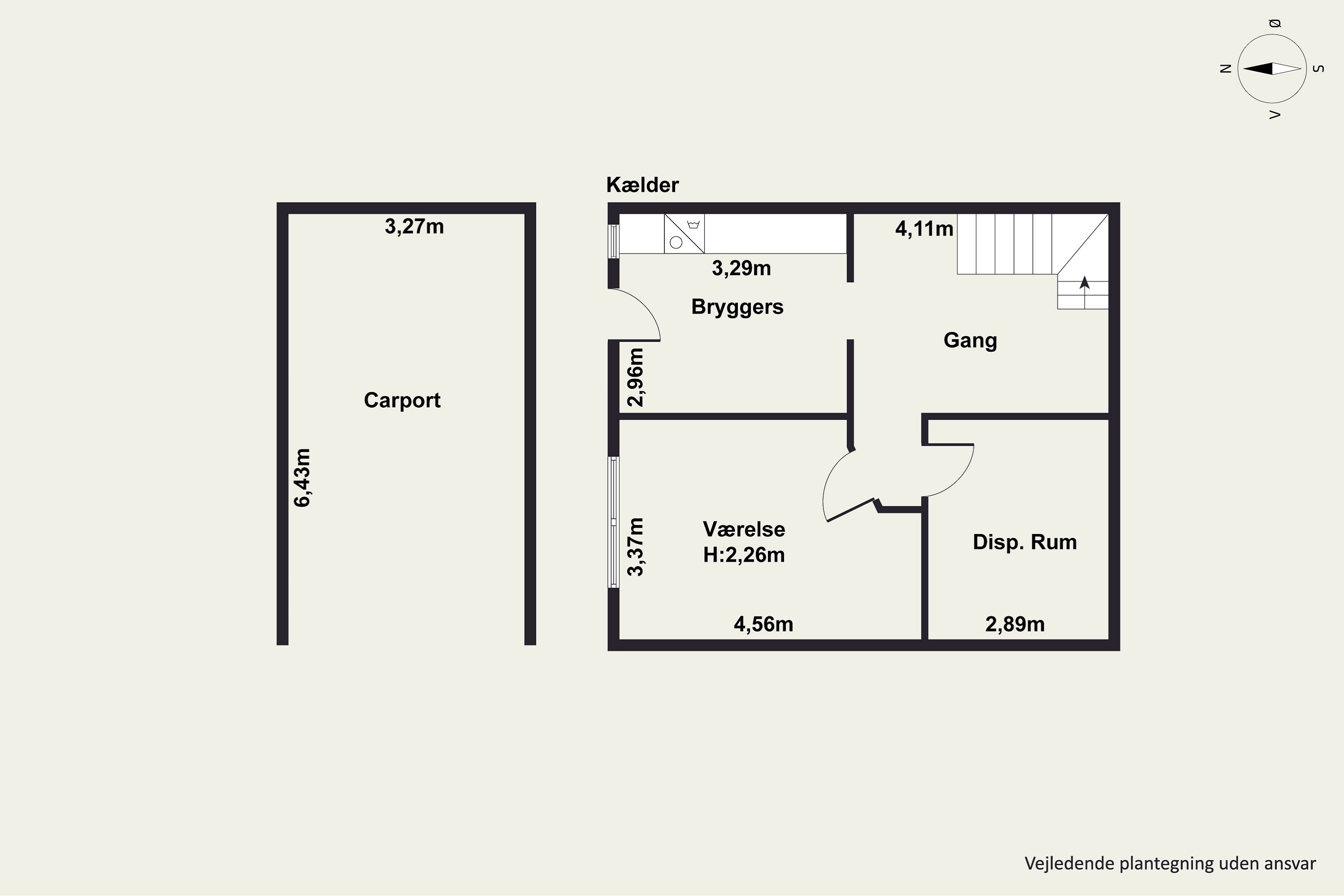 Plantegninger billede af Bavnevej 14B, Hjarbæk, 8831 Løgstrup
