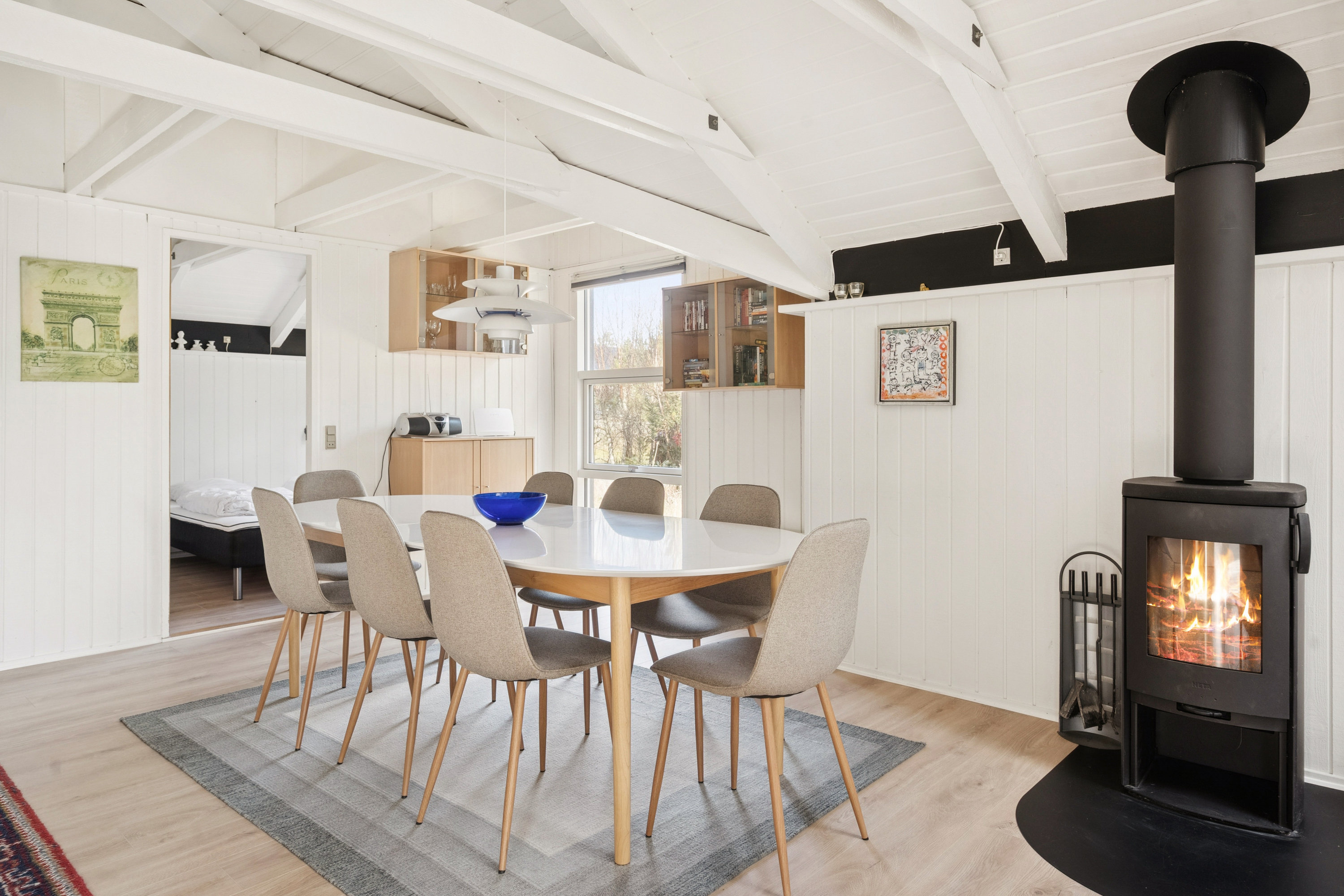 Fremhævet stue billede i fuldskærmstilstand. Billede af Elvervej 58, Napstjert, 9982 Ålbæk