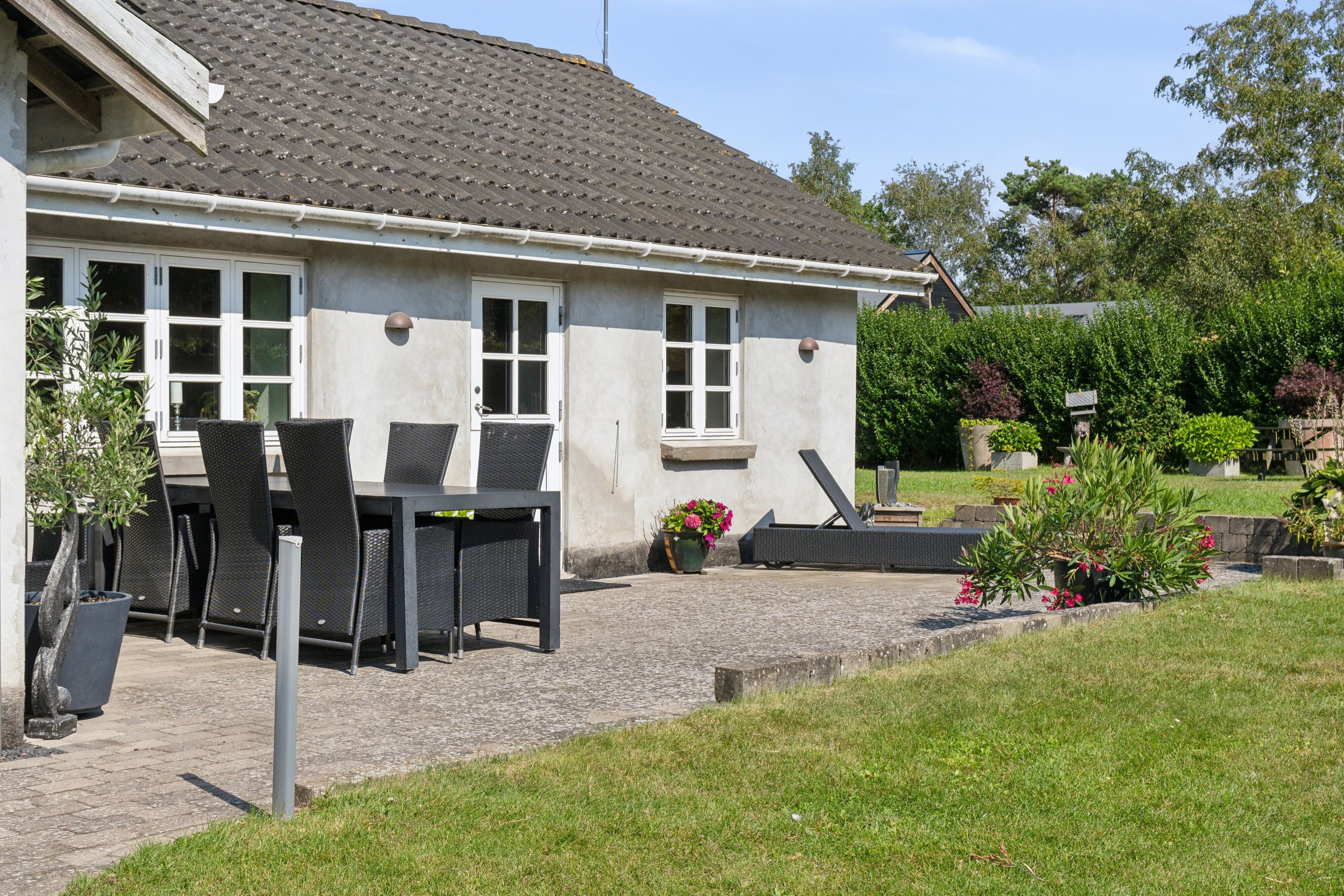 Fremhævet terrasse billede i fuldskærmstilstand. Billede af Lærkevej 34, Ellinge Lyng, 4560 Vig