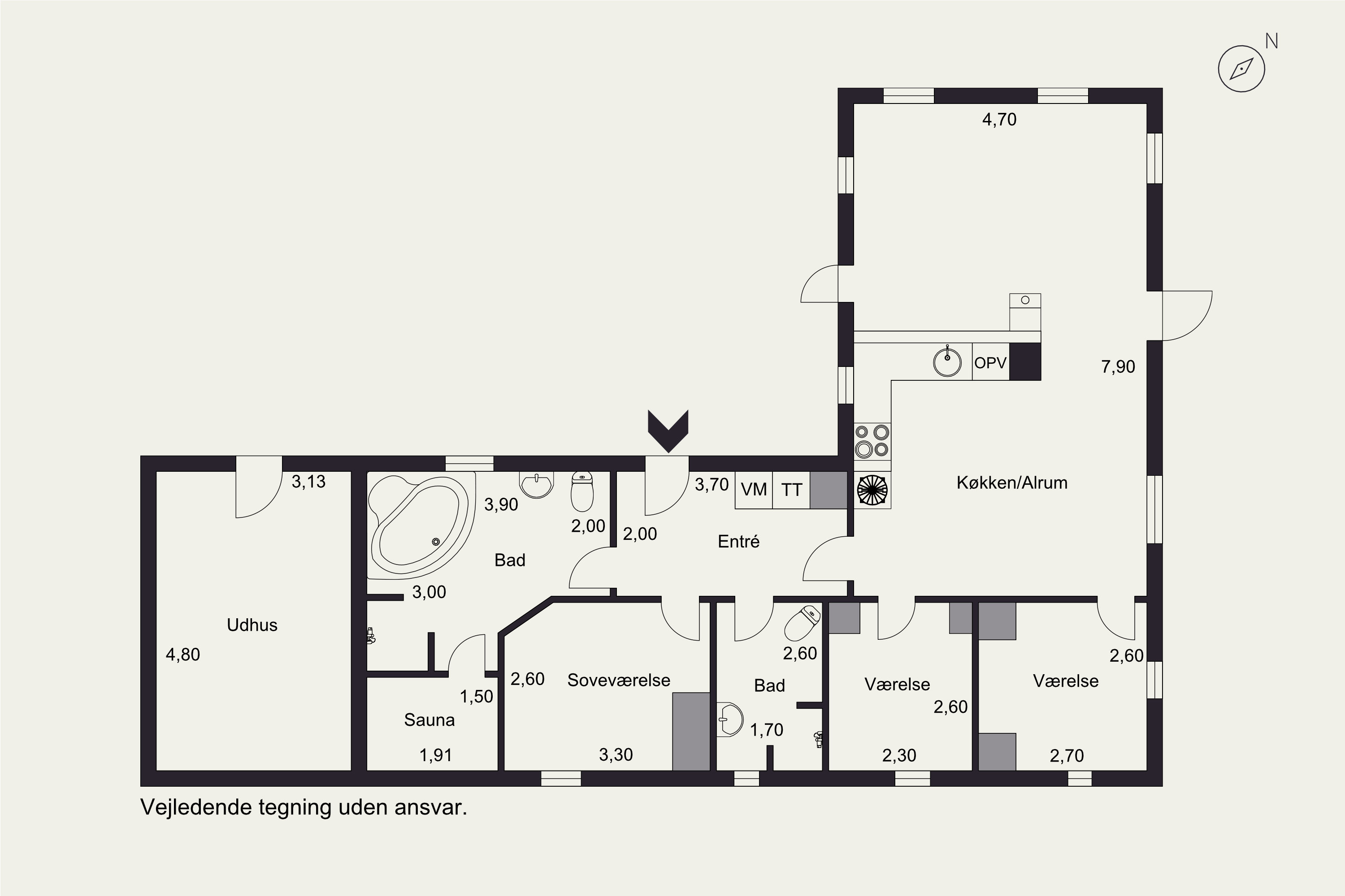 Plantegninger billede af Svollingvej 76, Husby, 6990 Ulfborg