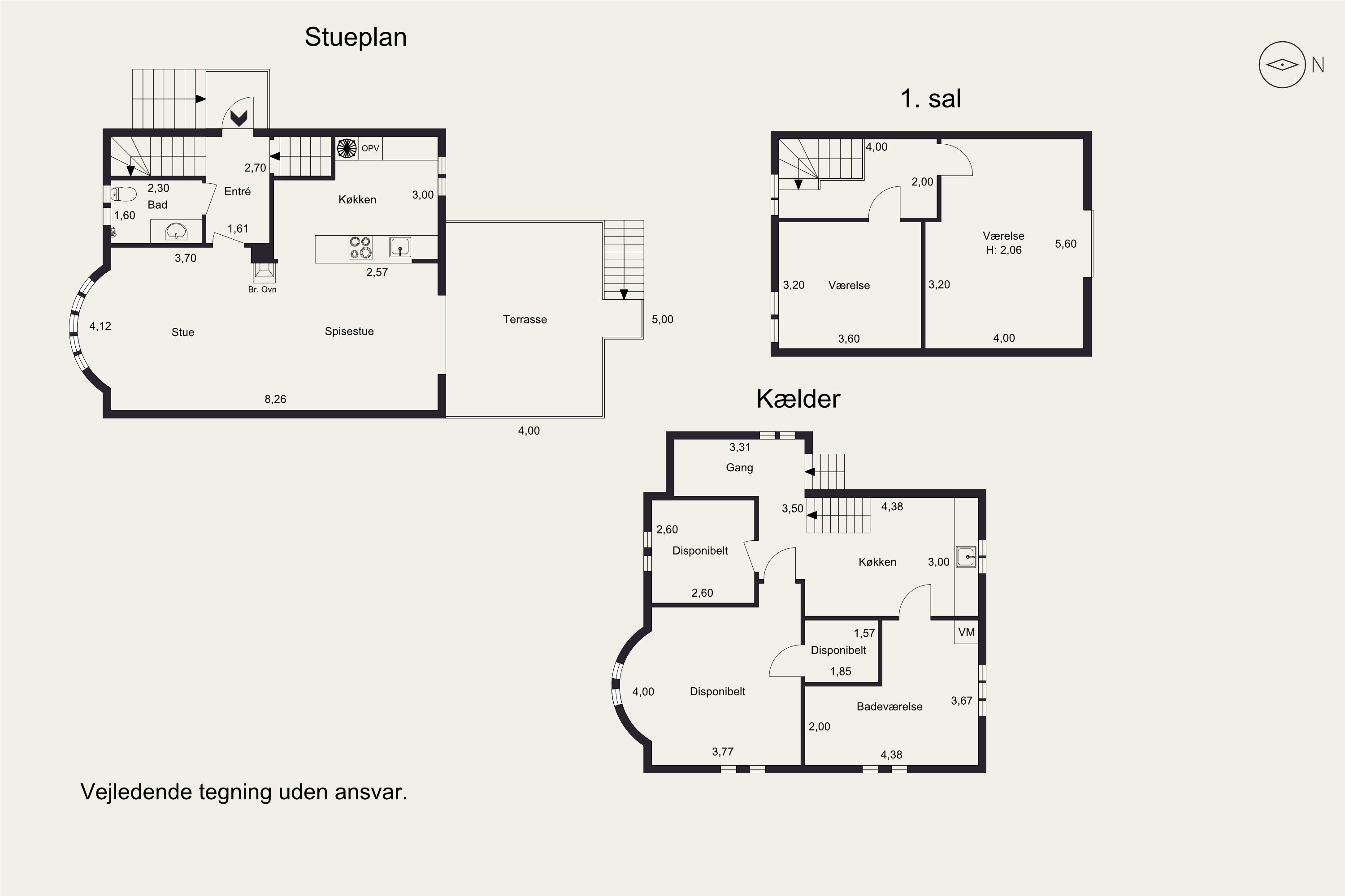 Plantegninger billede af Odinsgade 18, 8700 Horsens