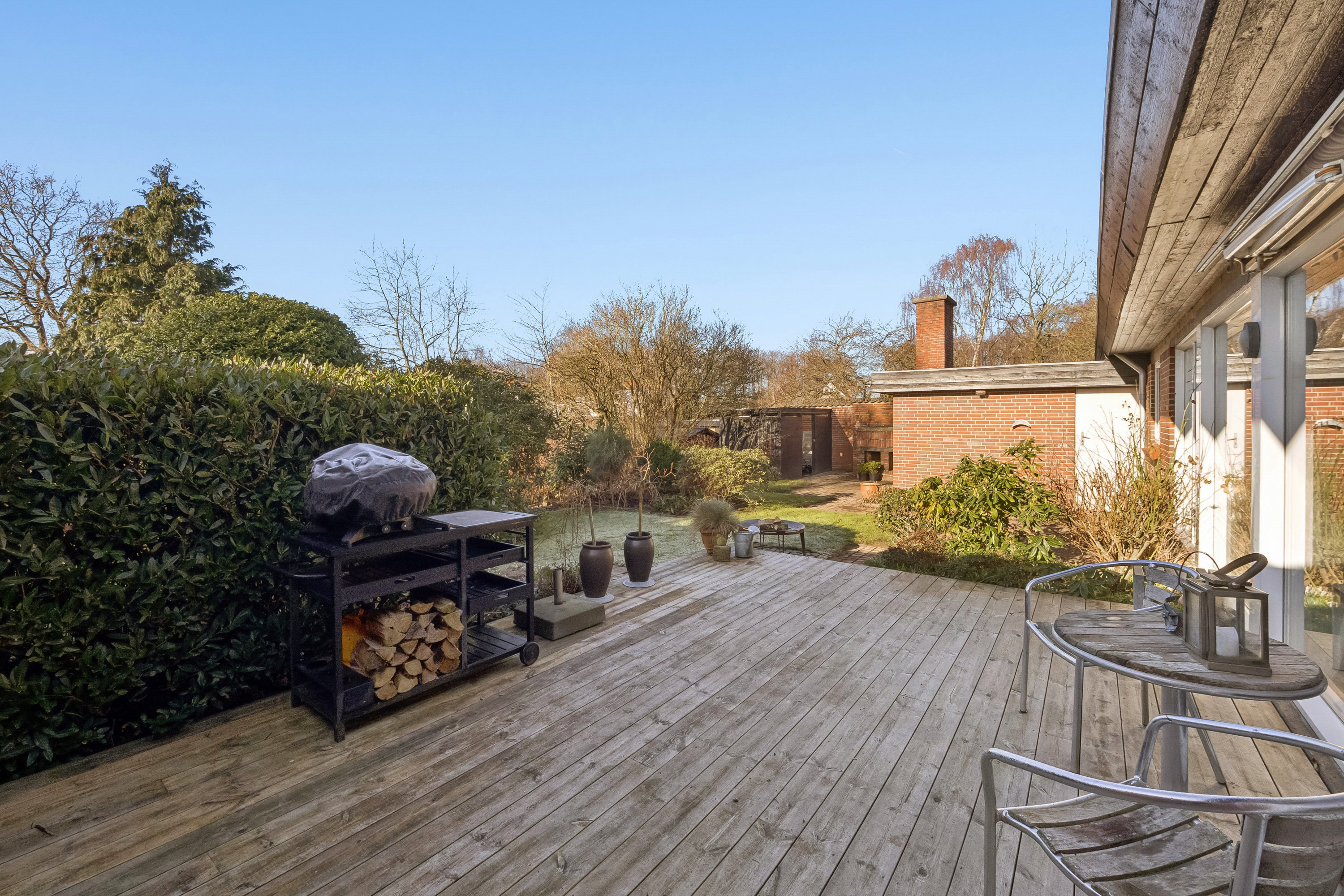 Fremhævet terrasse billede i fuldskærmstilstand. Billede af Lyngbjergvej 47, Faarup, 7900 Nykøbing M