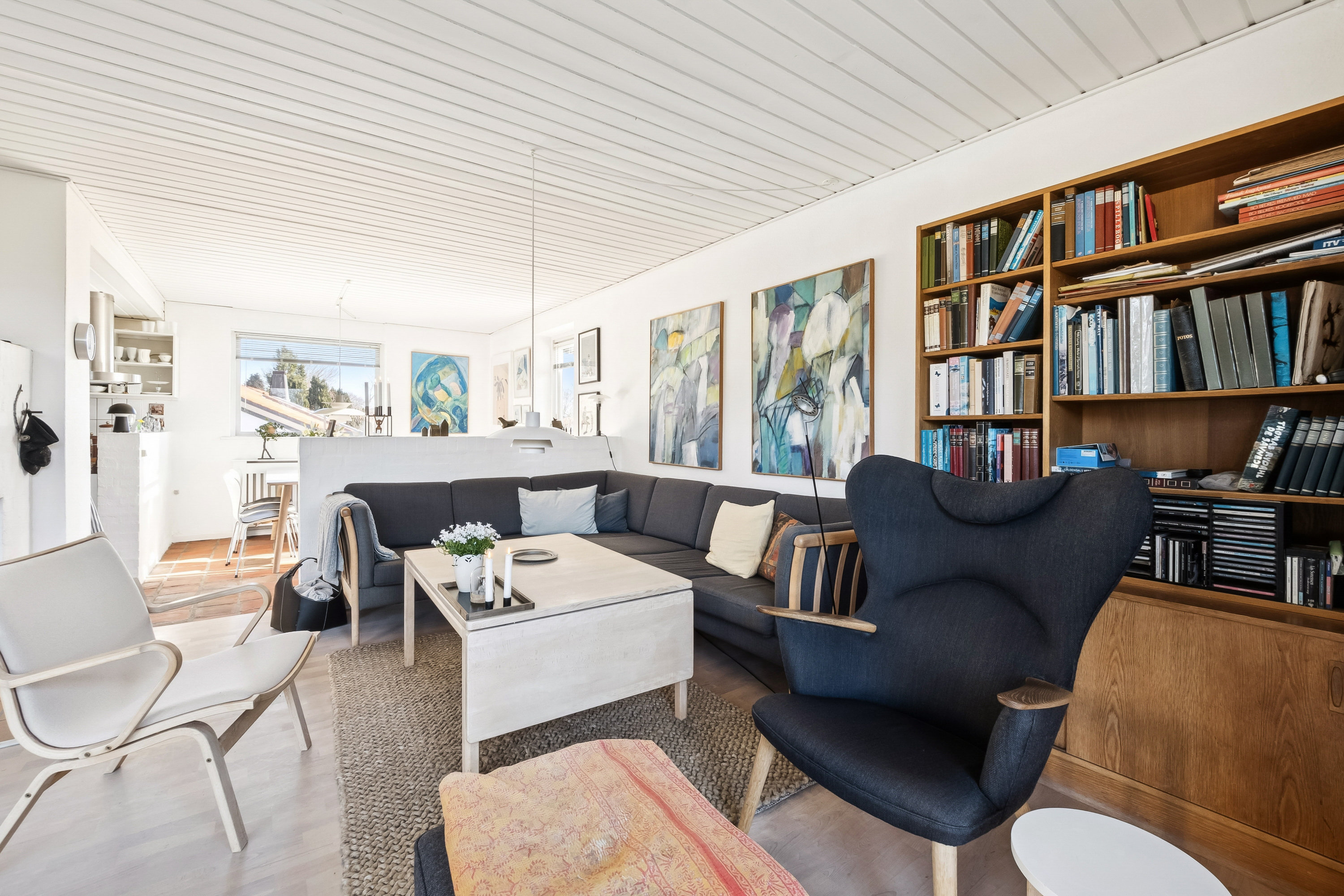 Fremhævet stue billede i fuldskærmstilstand. Billede af Lyngbjergvej 47, Faarup, 7900 Nykøbing M