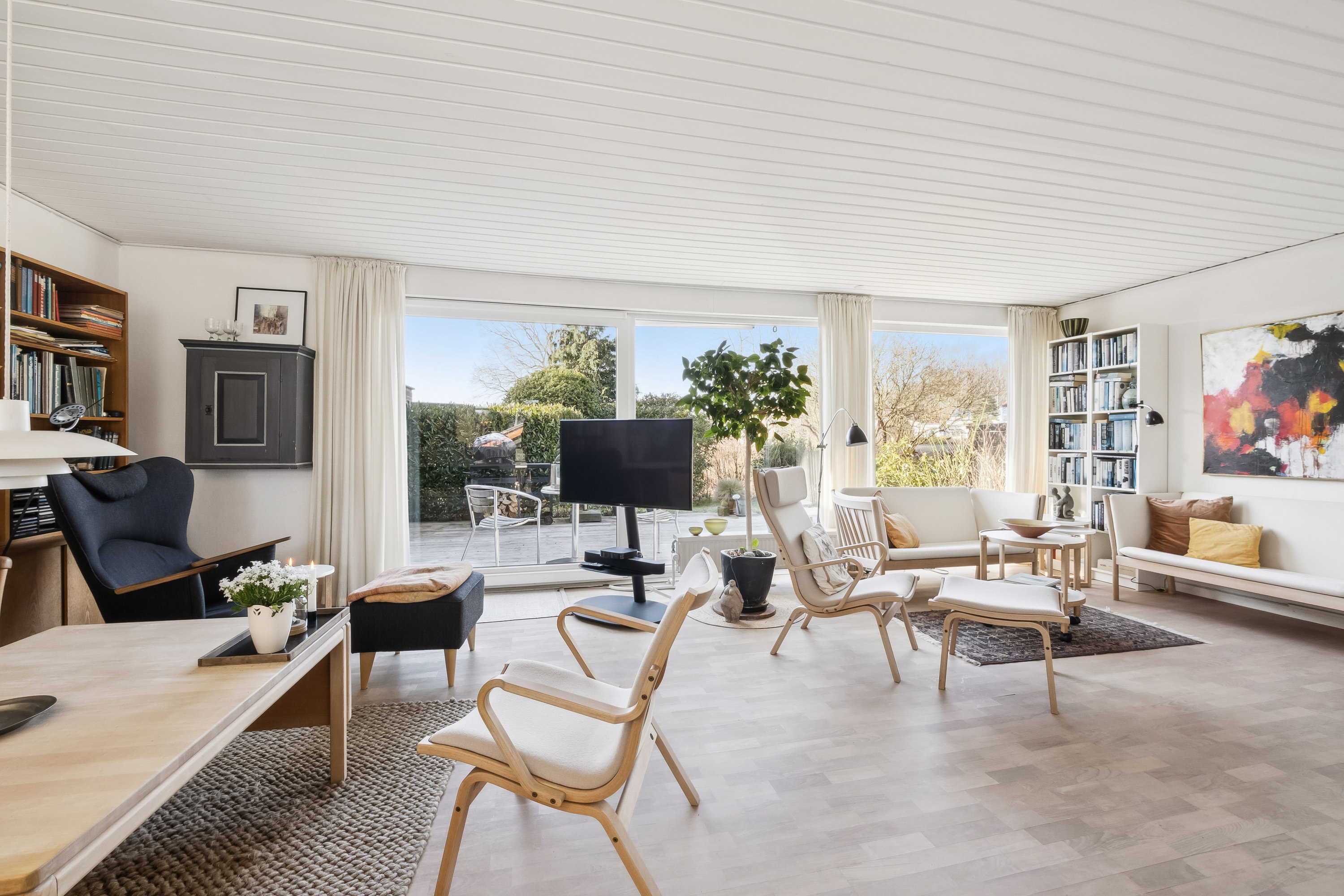 Fremhævet stue billede i fuldskærmstilstand. Billede af Lyngbjergvej 47, Faarup, 7900 Nykøbing M