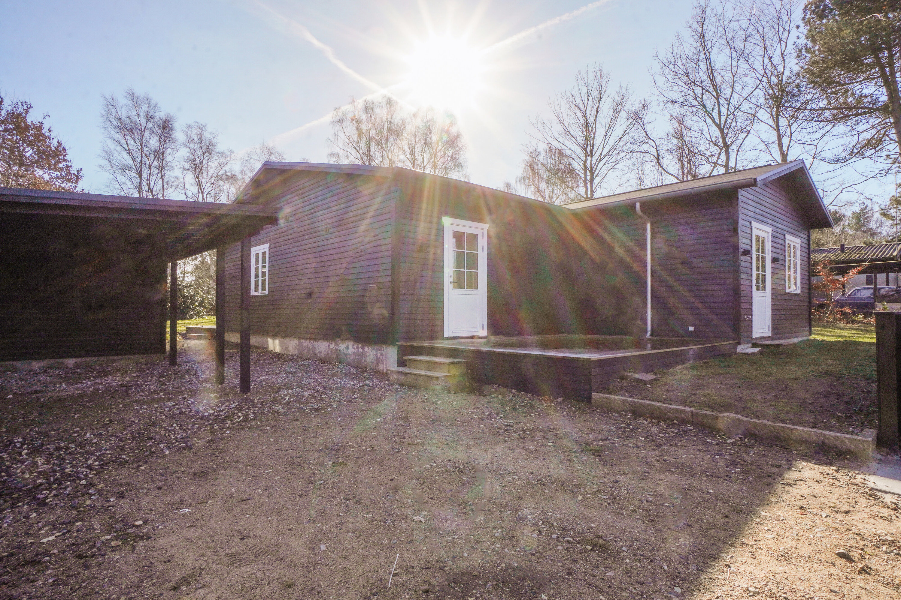 Fremhævet set fra vejen billede i fuldskærmstilstand. Billede af Hans Kurtsvej 24, Evetofte, 3370 Melby