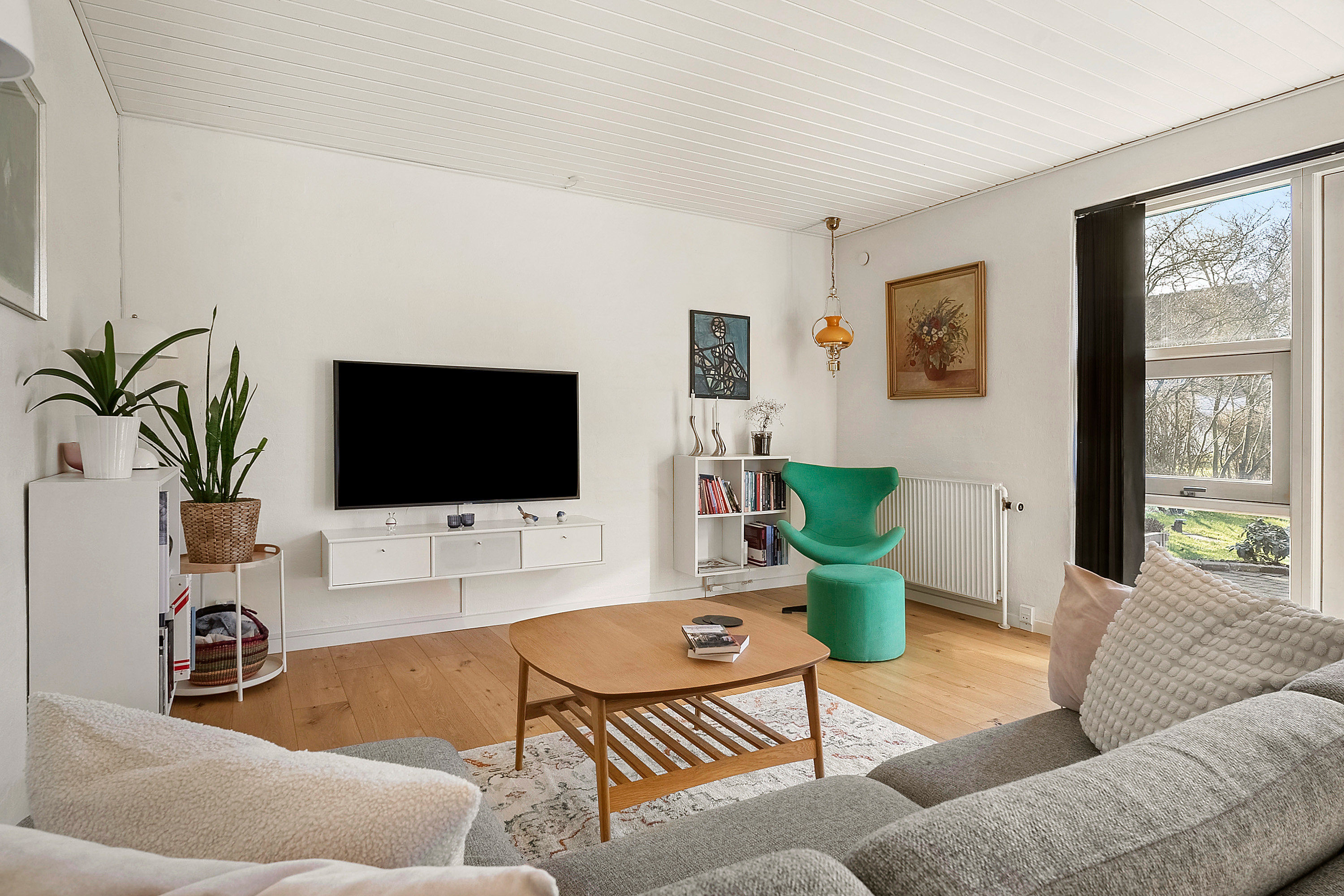 Fremhævet stue billede i fuldskærmstilstand. Billede af Brådhusvej 19, 8700 Horsens