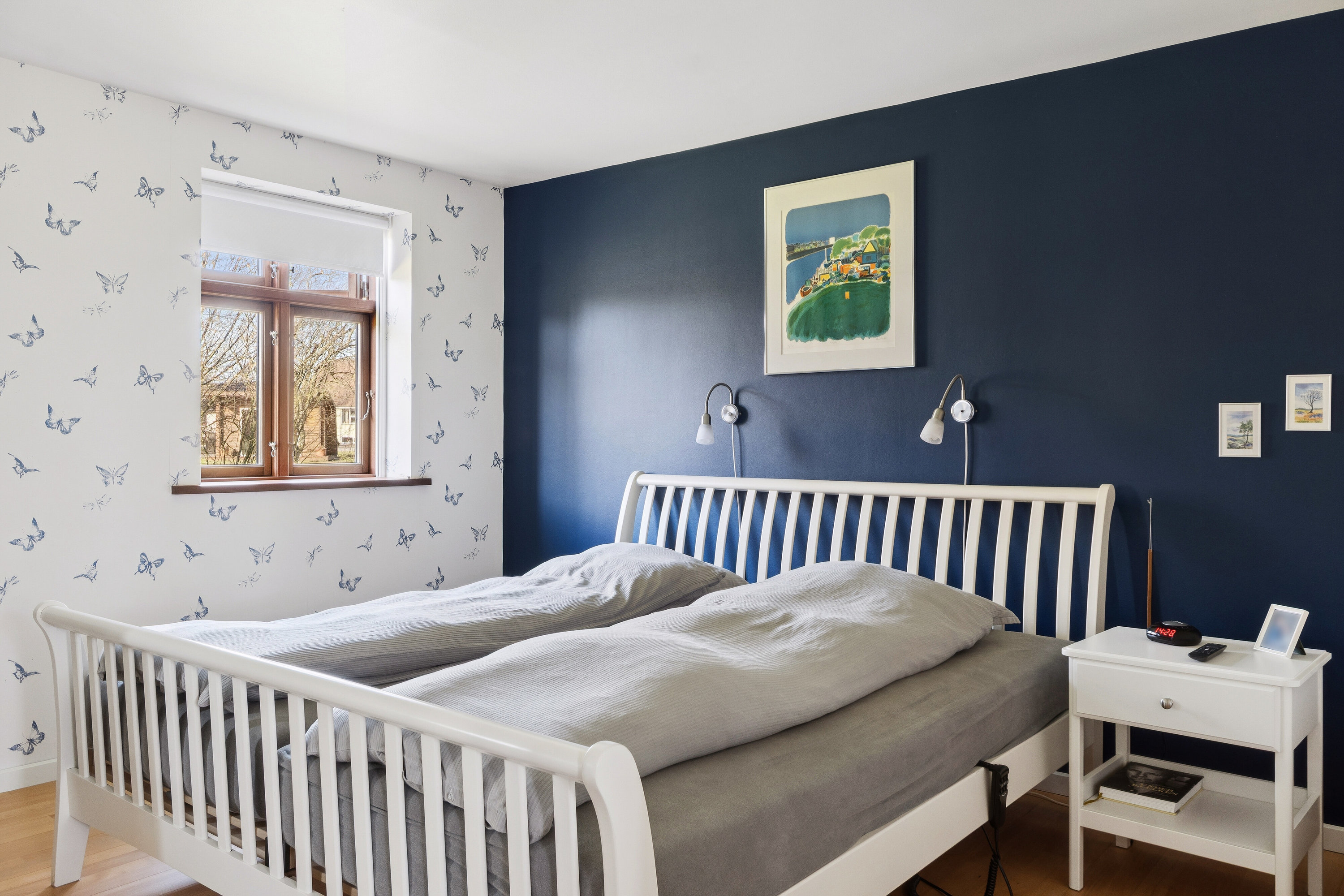 Fremhævet soveværelse billede i fuldskærmstilstand. Billede af Ilbro Byvej 108, 9800 Hjørring