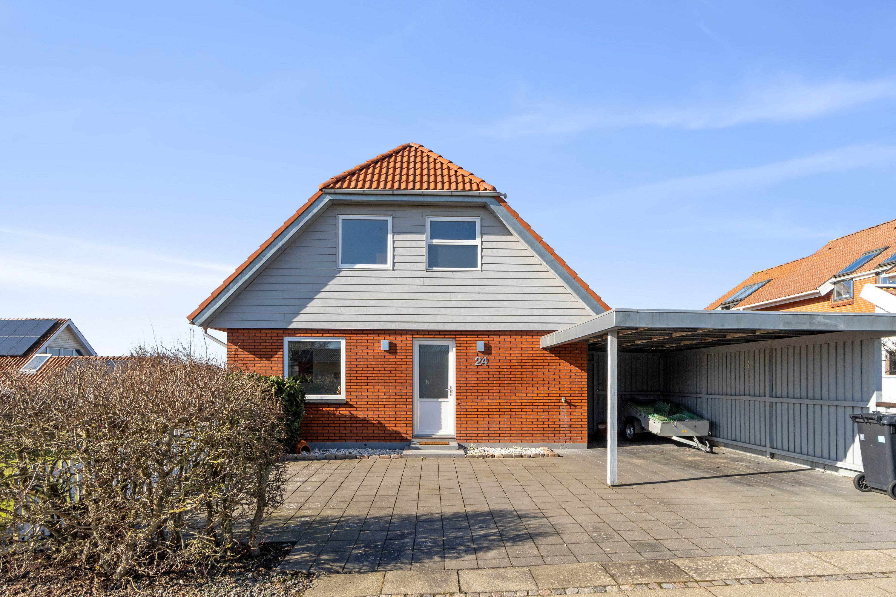 Fremhævet set fra vejen billede i fuldskærmstilstand. Billede af Fjordlystvej 24, 7700 Thisted